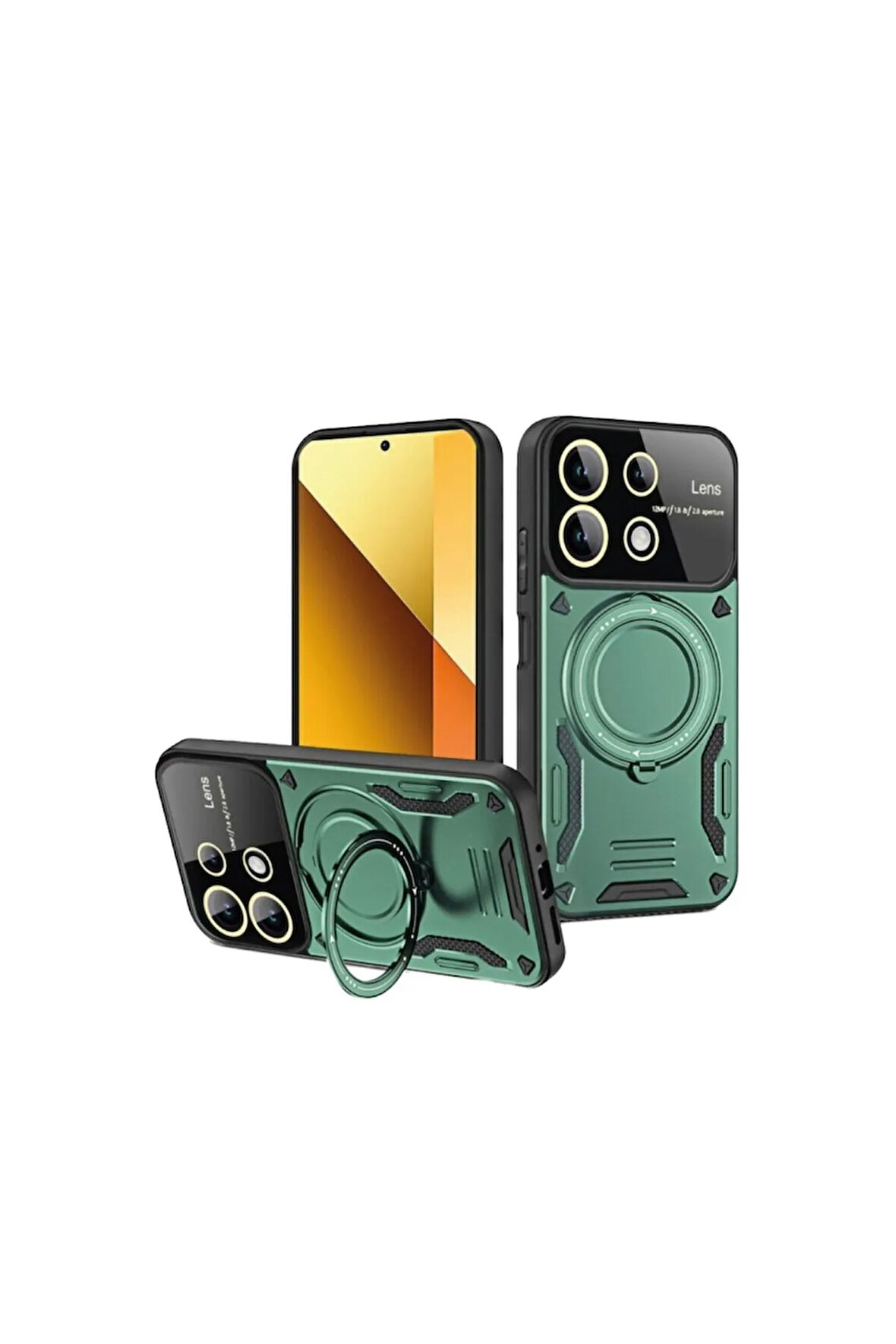 Xiaomi Redmi Note 13 Pro 4G Kamera Korumalı Lensli Magesafe Standlı Azn-JoyLens