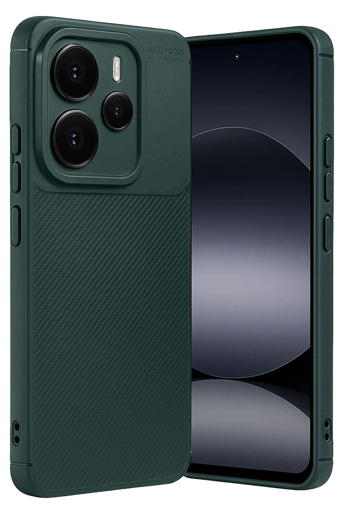 Xiaomi Note 14 5G Kılıf Karbon Görünümlü Silikon Azn-Carbon