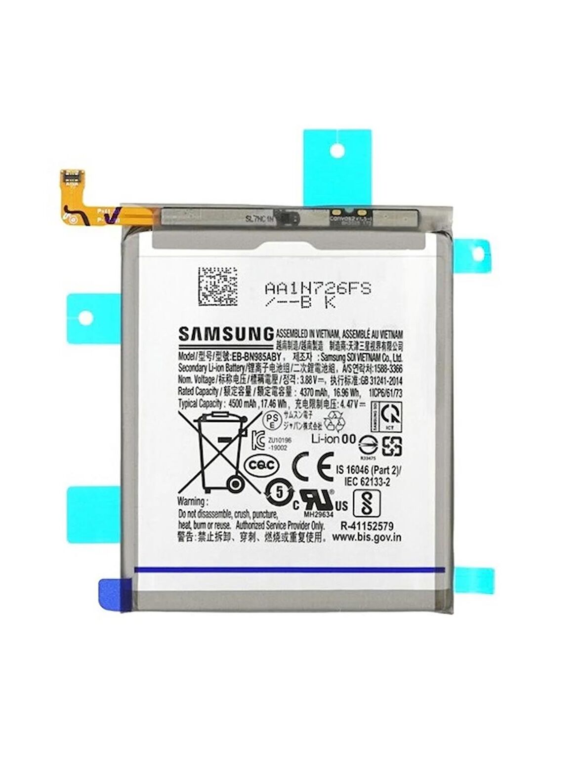 Samsung Galaxy Note 20 Ultra Batarya Samsung N985 EB-BN985AB Uyumlu Batarya