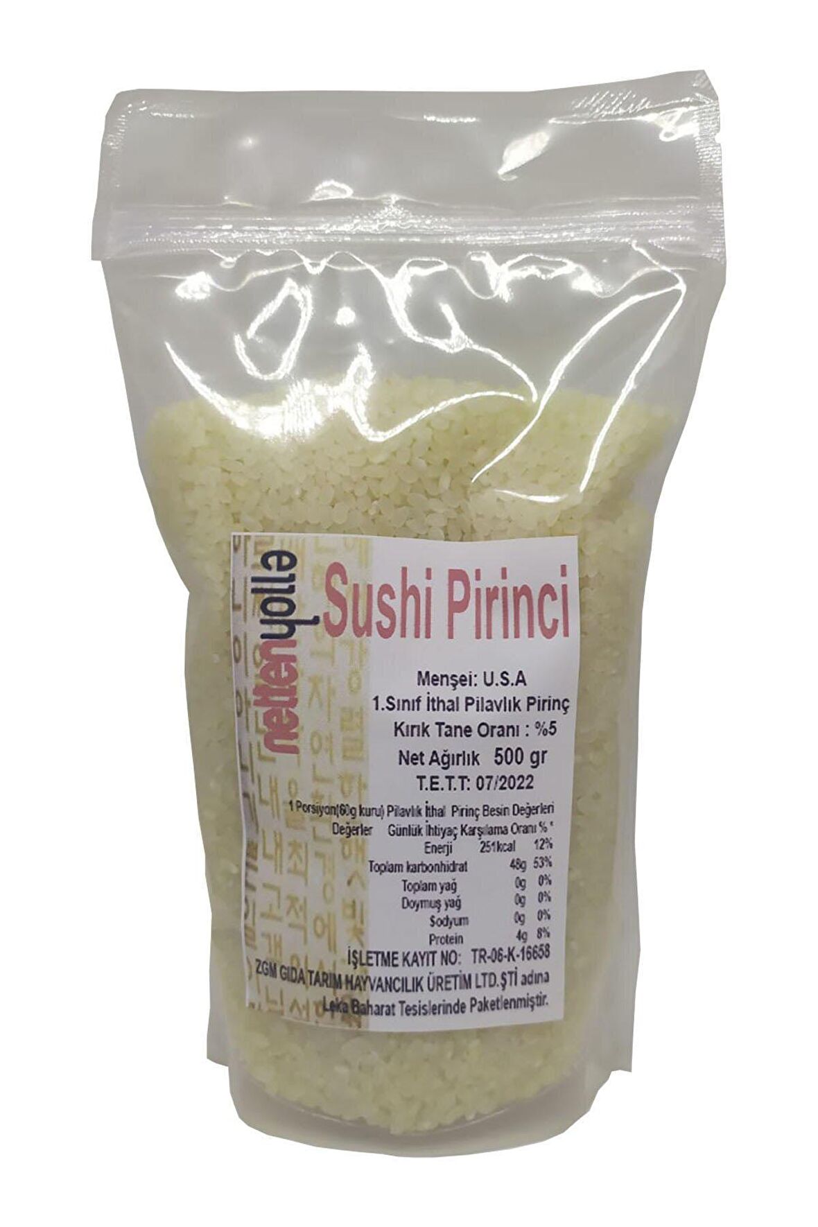 Nettenyolla Pirinç 500 gr