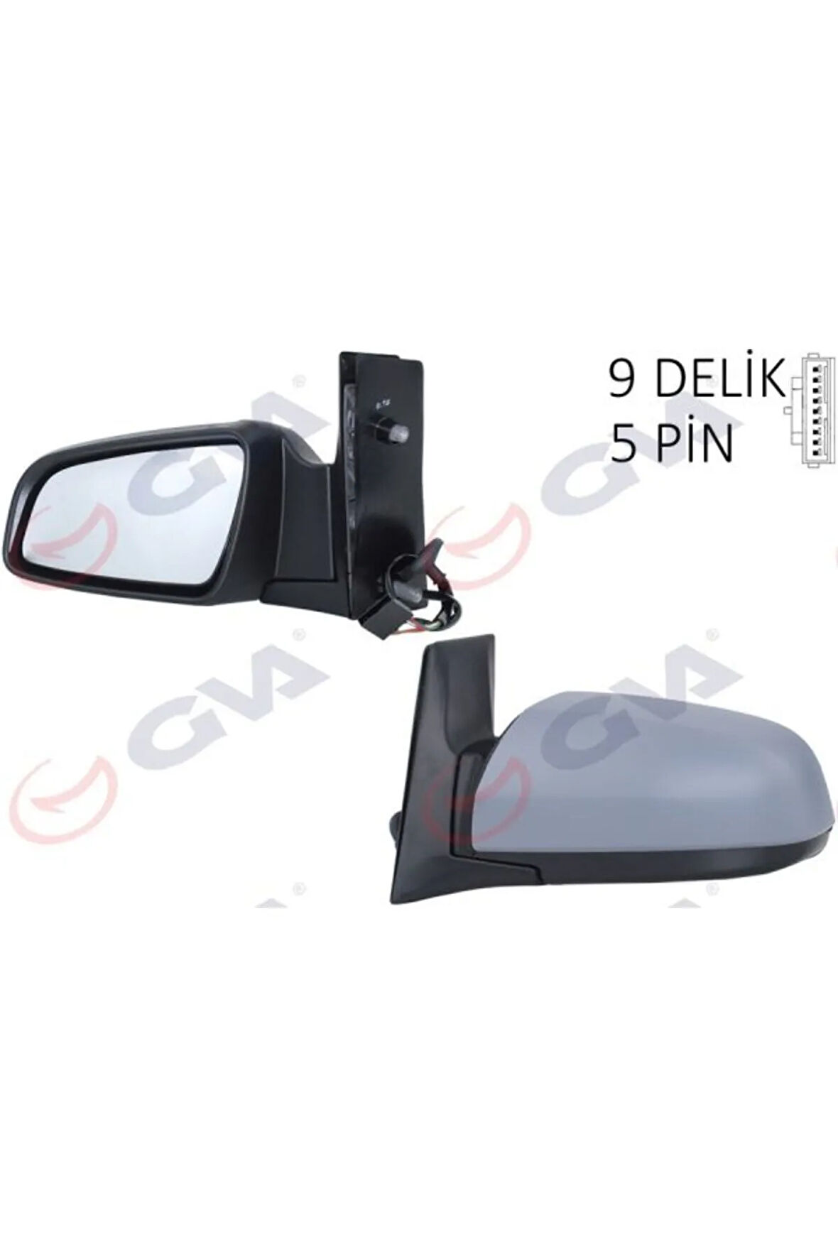 DIŞ DİKİZ AYNASI SOL ZAFIRA B 05 ELEKTRİKLİ ISITMALI ASTARLI ASFERİK 5 FİŞ VM-61