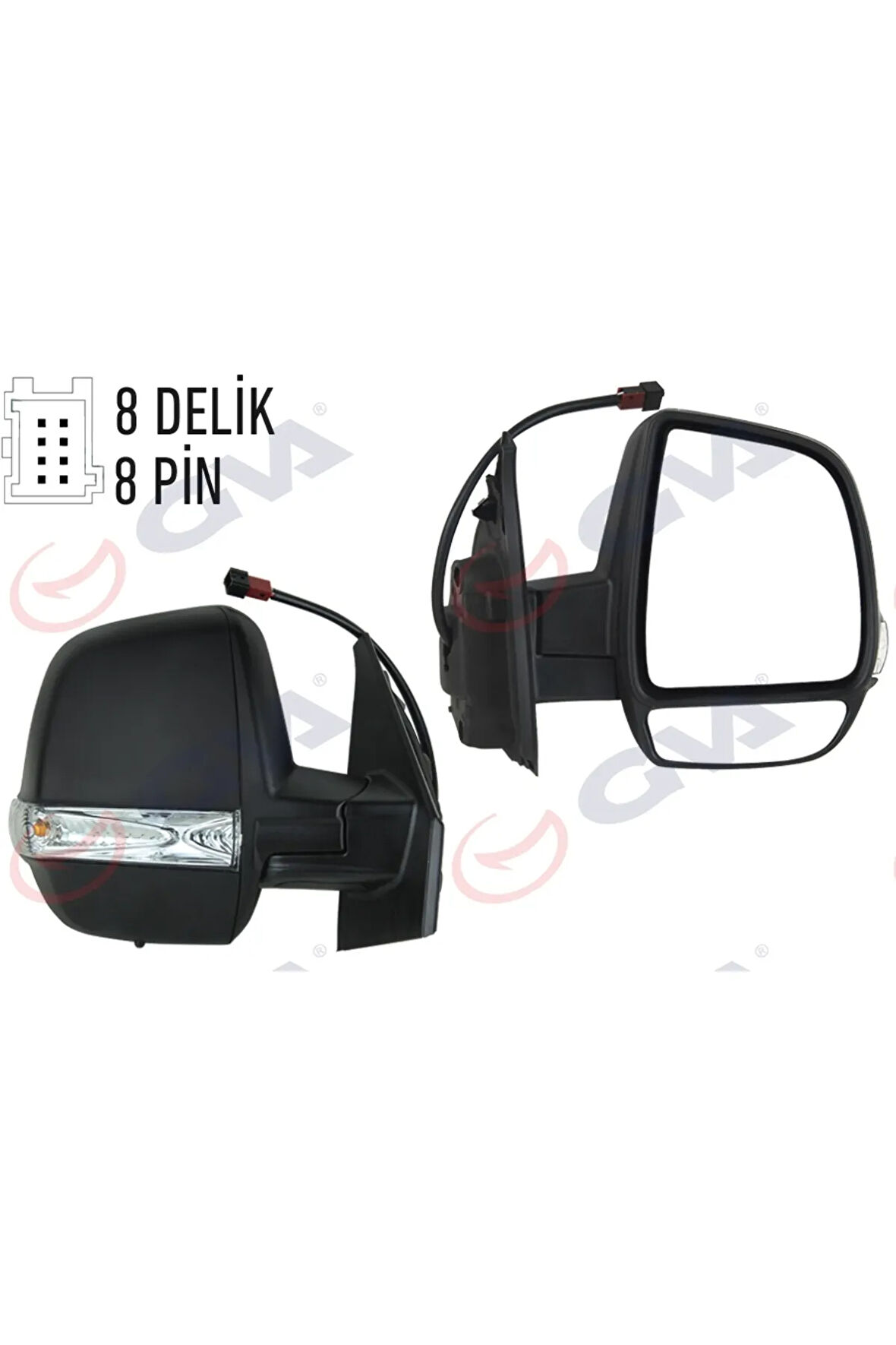 Dış Dikiz Aynası Sağ Doblo 11 Elektrikli Isıtmalı Sinyalli Çift Cam Konveks 6 Fi