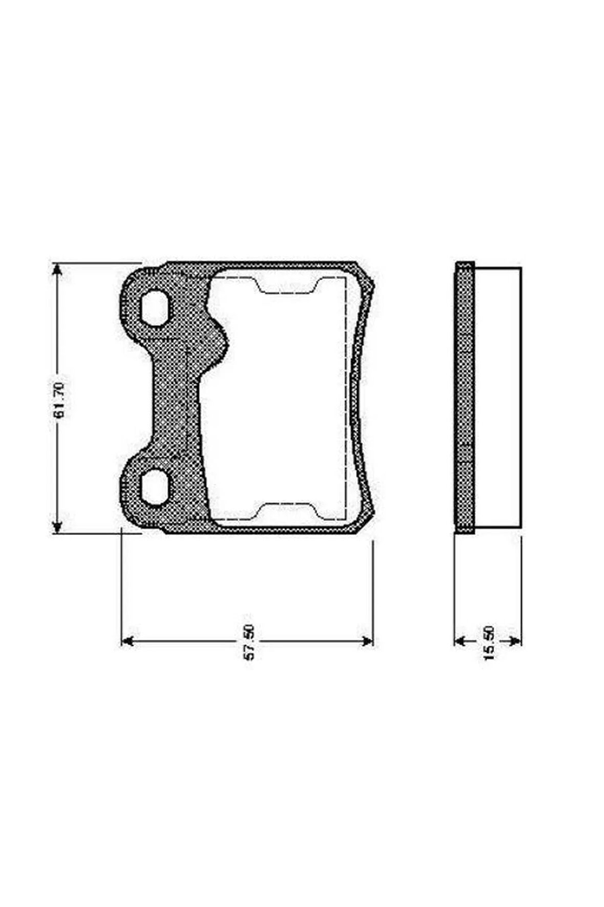 ARKA FREN BALATASI VECTRA A 88-95 ASTRA F 94-98 CALIBRA A 90-97 KADETT E 86-91 V