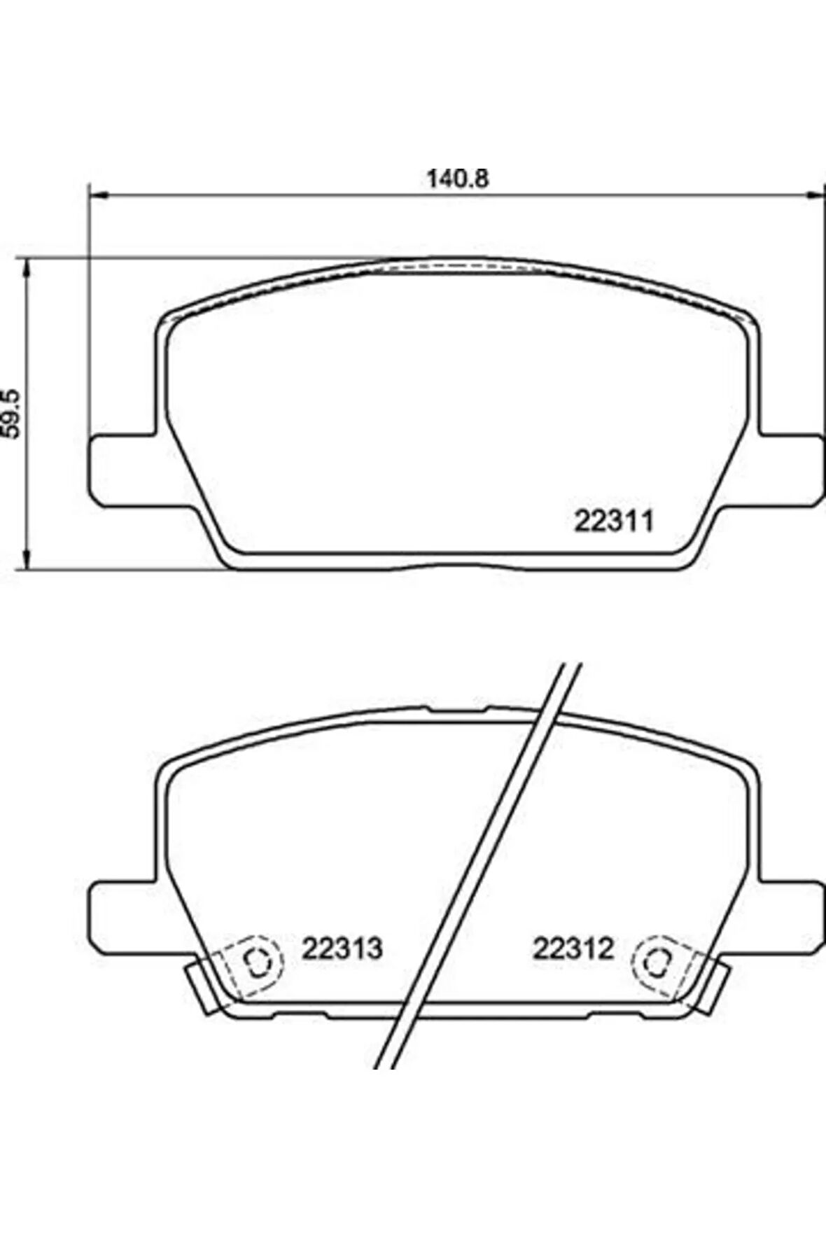 Ön Fren Balatası Mokka 13 300 Mm