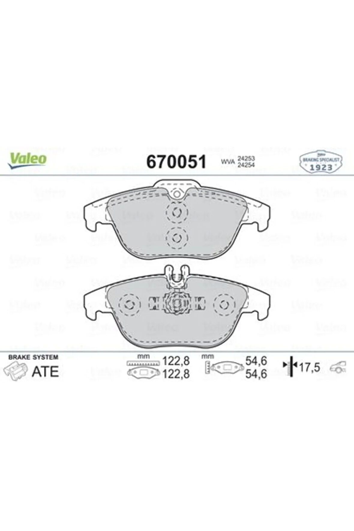 FREN BALATASI ARKA MERCEDES W204 S204 X204 C207 A207