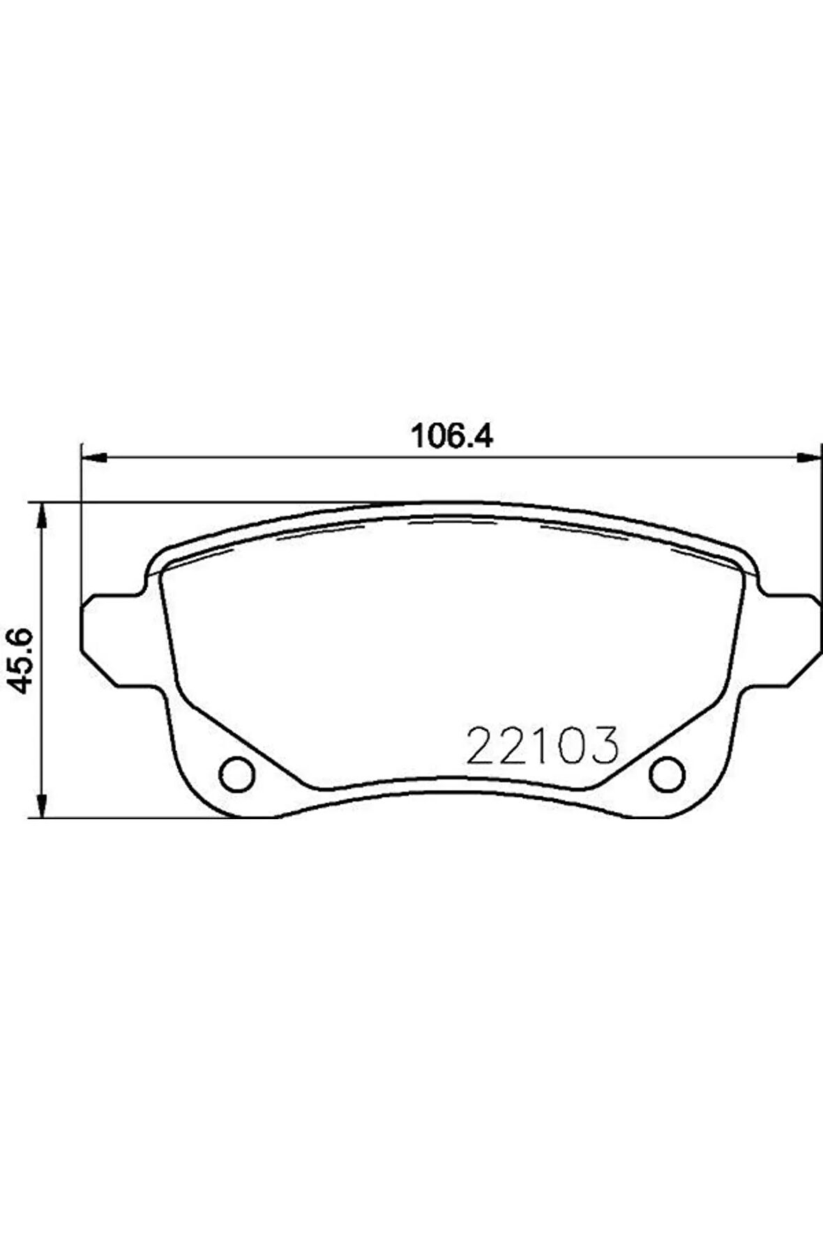 Arka Disk Fren Balatası Renault Grand Scenic 1.2 01/13 Scenic 12/08