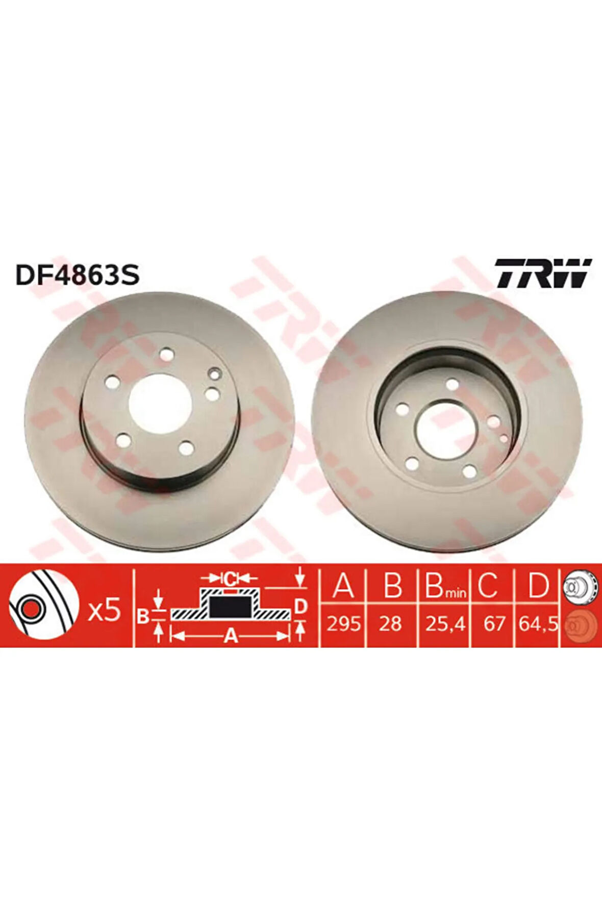 FREN DISKI ÖN MERCEDES W204 S204 C204 W212 S212 A207 R172 42058