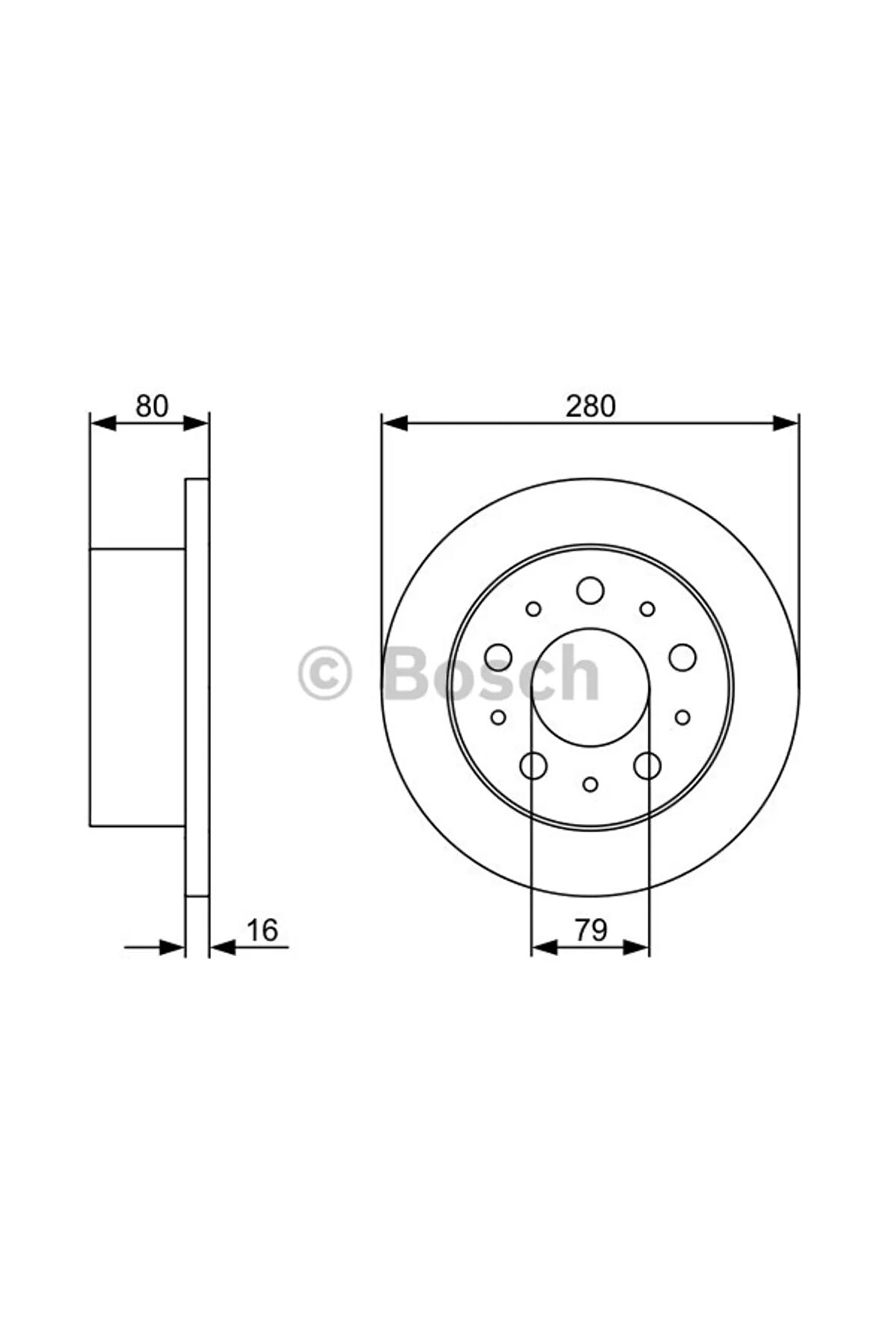 Arka Fren Dıskı Fıat Ducato 06 Boxer 06 Jumper 06 2.0 Hdı 2.2hdı-3.0hdı 280x16x5