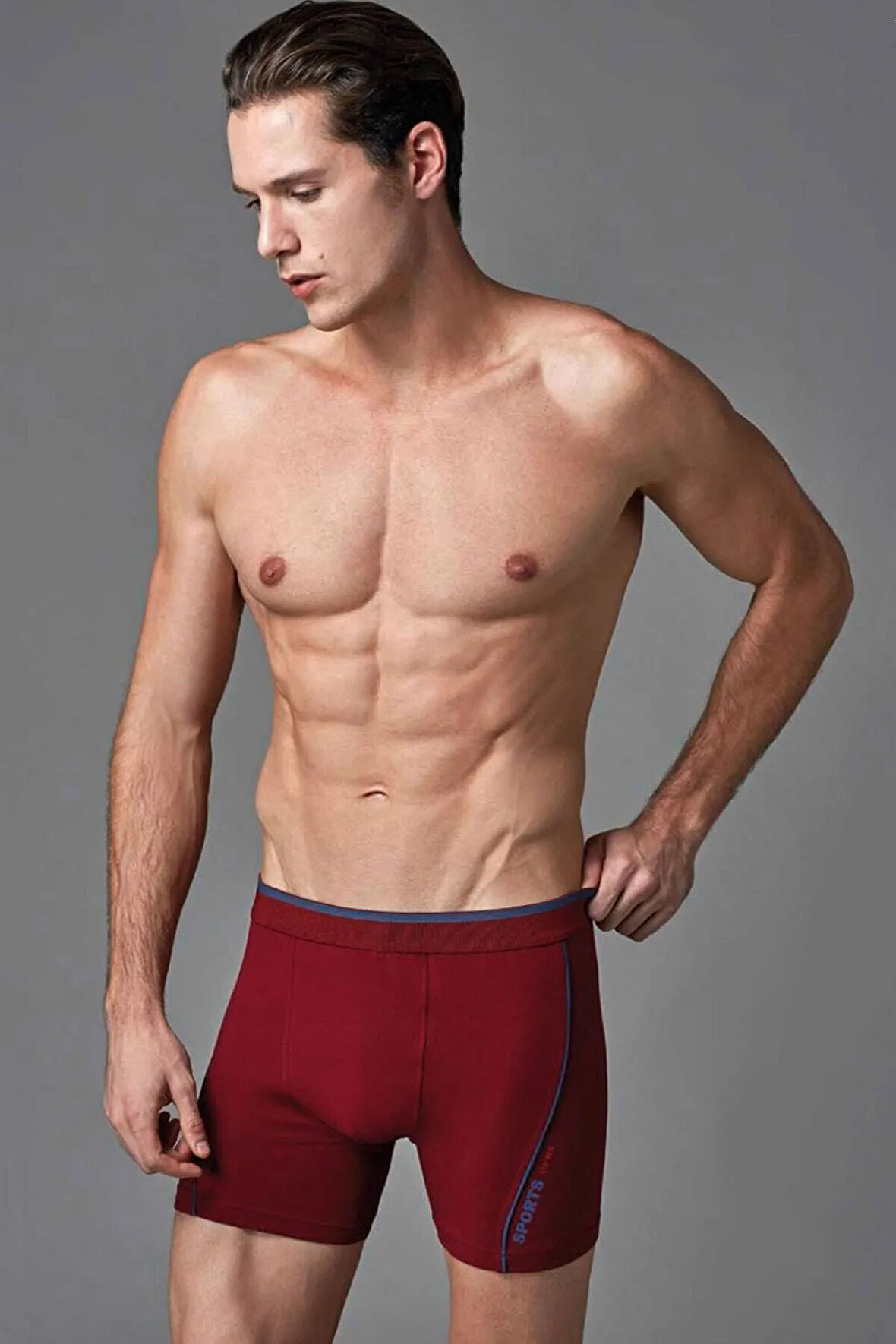 Erkek 3'lü Siyah Compact Renkli Boxer