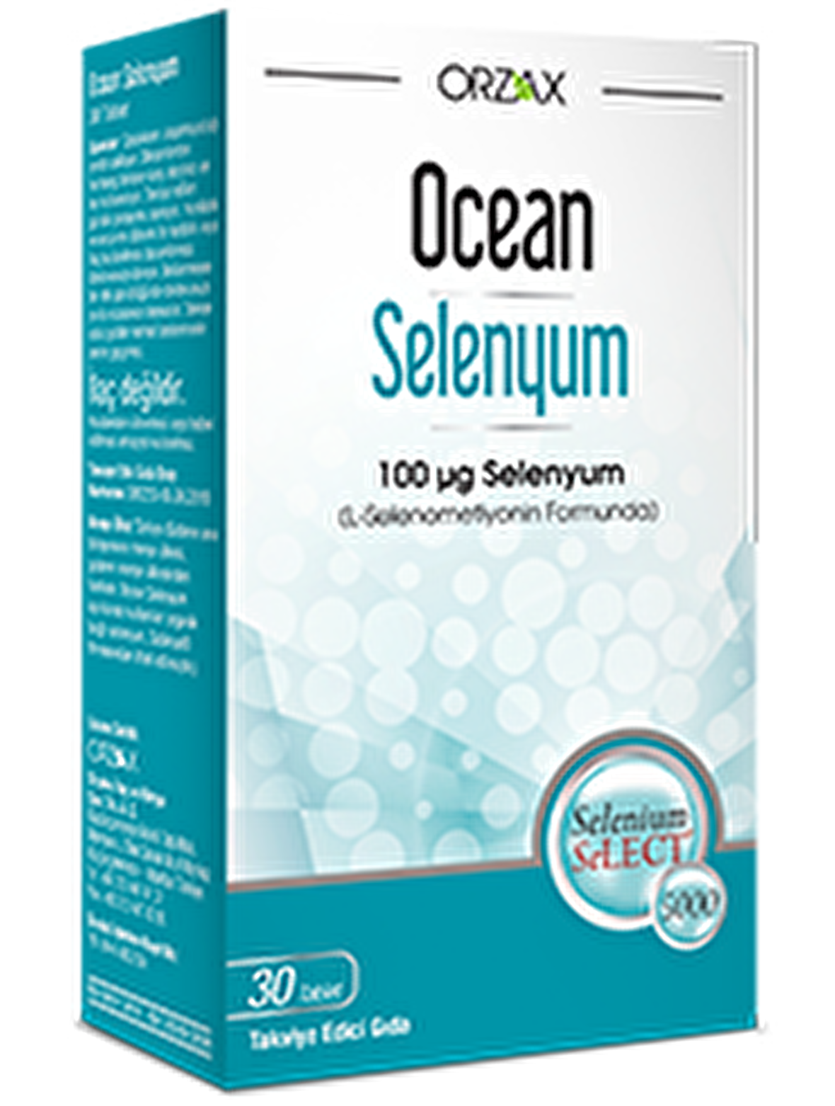 Orzax Ocean Selenyum Takviye Edici Gıda 30 Kapsül