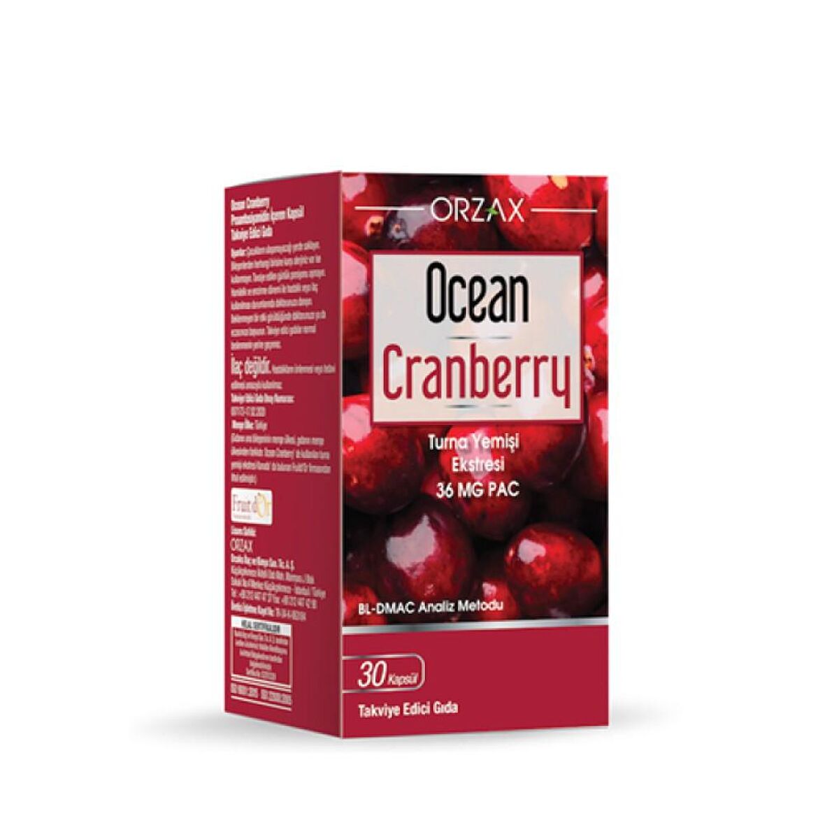 Ocean Cranberry Turna Yemişi Ekstresi 30 Tablet Takviye Edici Gıda