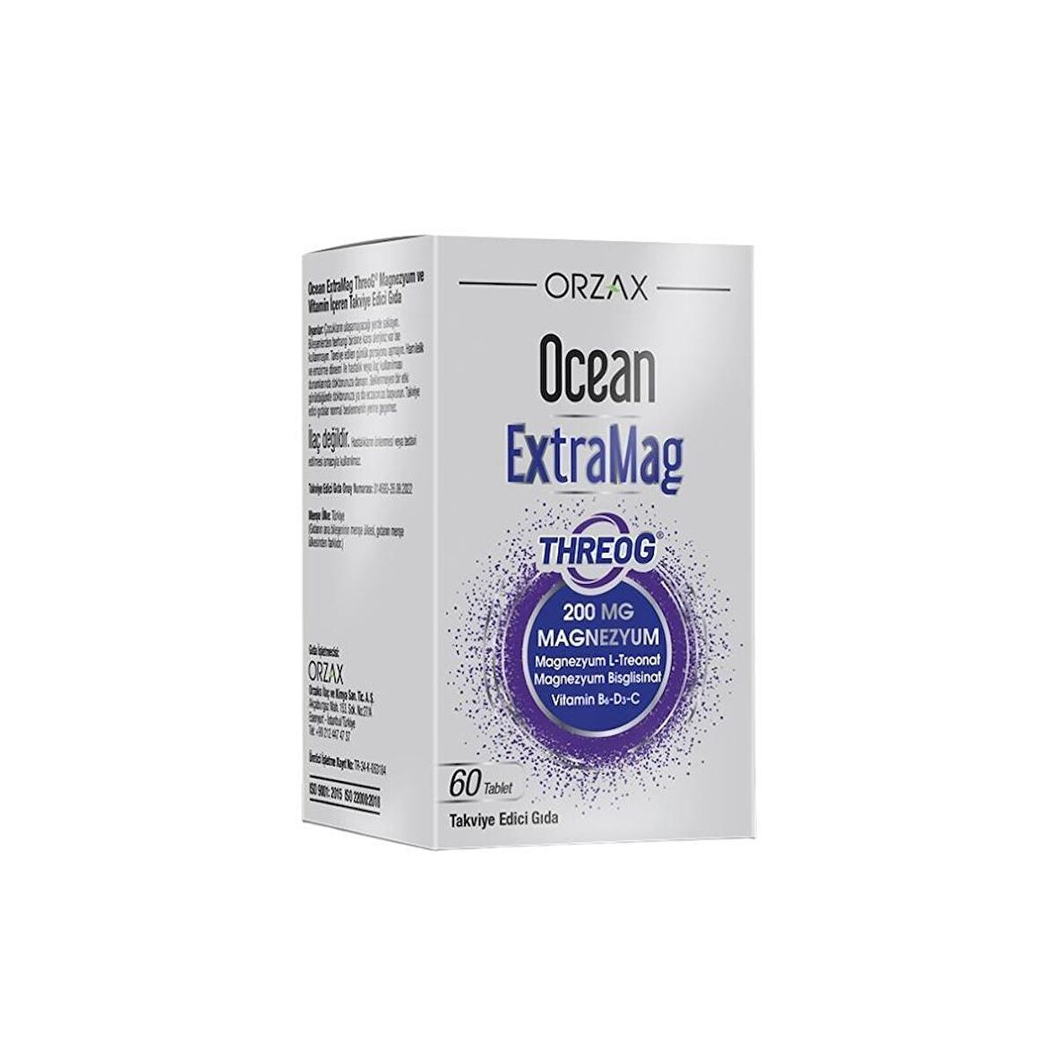Ocean ExtraMag ThreoG Magnezyum Ve Multivitamin İçeren Takviye Edici Gıda 60 Tablet
