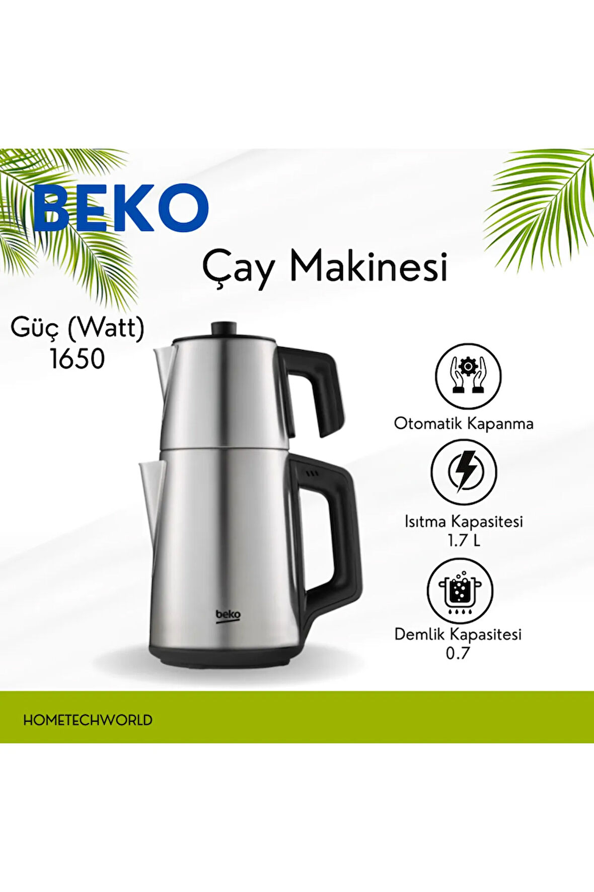 1.7 L Çay Makinesi