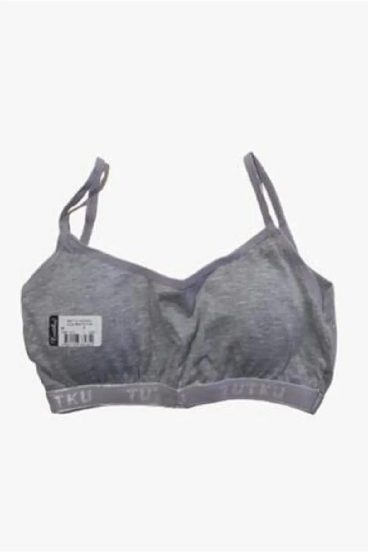 Genç Kız Çocuk 3 Lü Paket Ip Askılı Kaplı Alıştırma Sutyeni Gri Renk