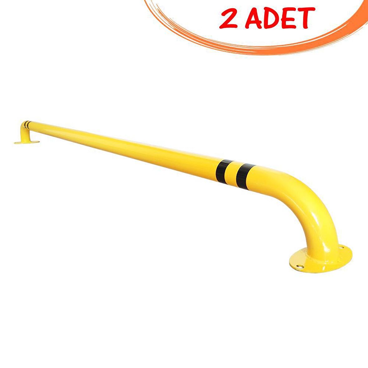 Araç Bariyeri Otopark Bariyer Sistemleri Teker Dayama Bariyeri Ø48mm 180 cm Stoper 2 Adet