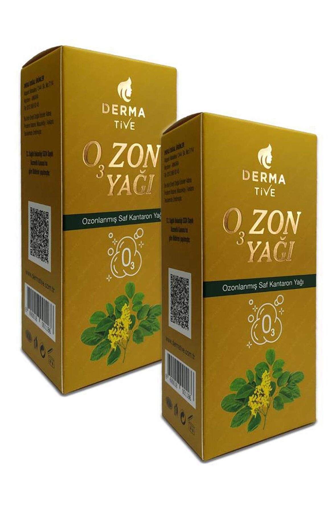 Derma Tive Ozonlanmış Saf Kantaron Yağı 2 x 50 ml