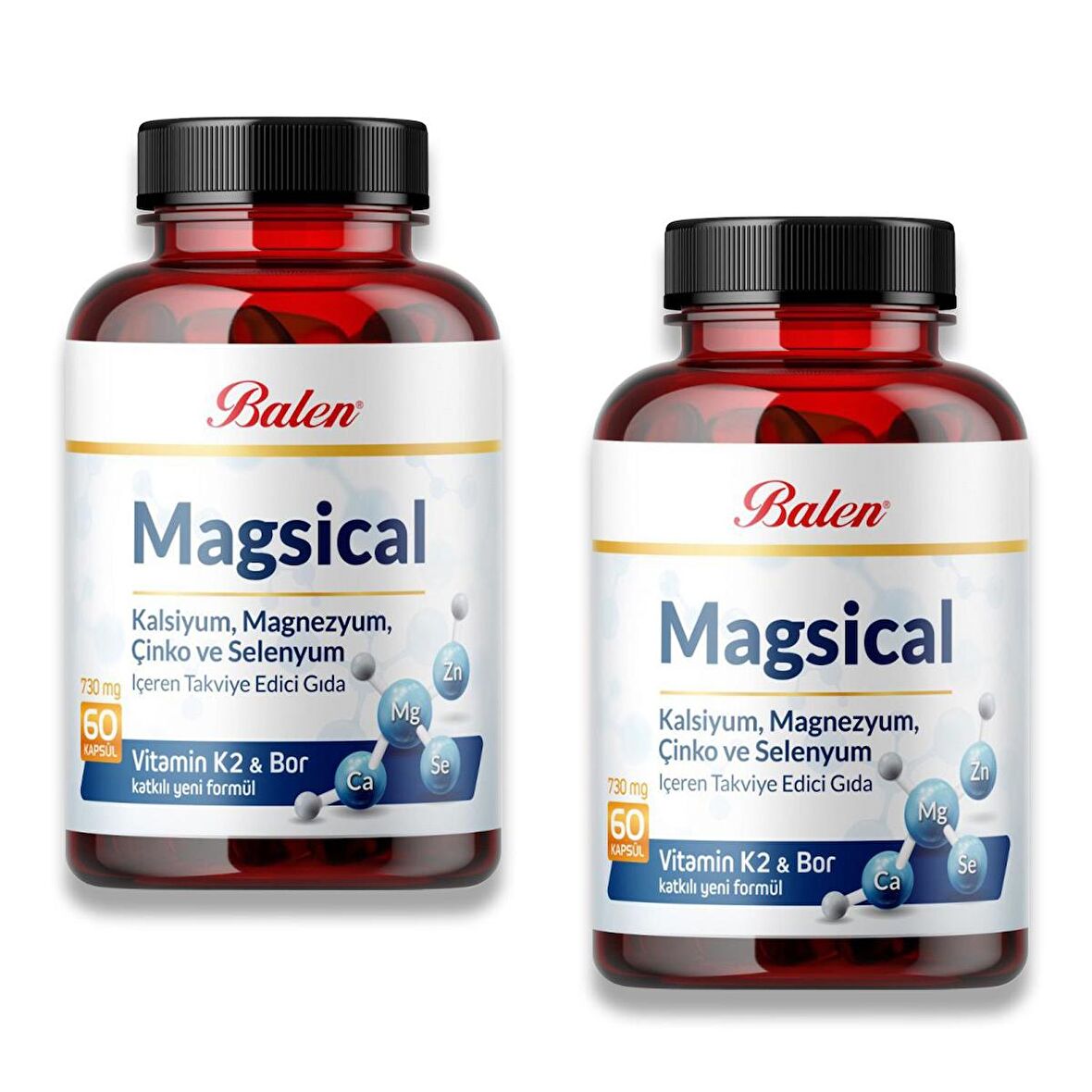 Balen Magsical 730 mg 60 Kapsül x 2 Adet