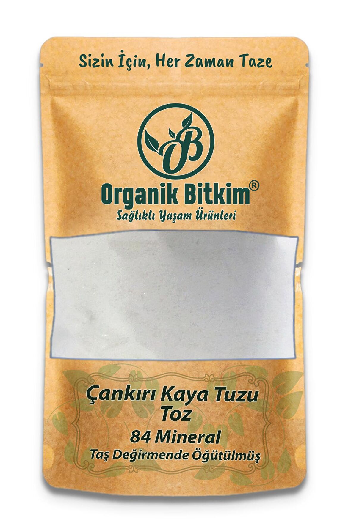 84 Mineral Doğal Çankırı Kaya Tuzu Taş Değirmende Öğütülmüş 2 x 500 gr