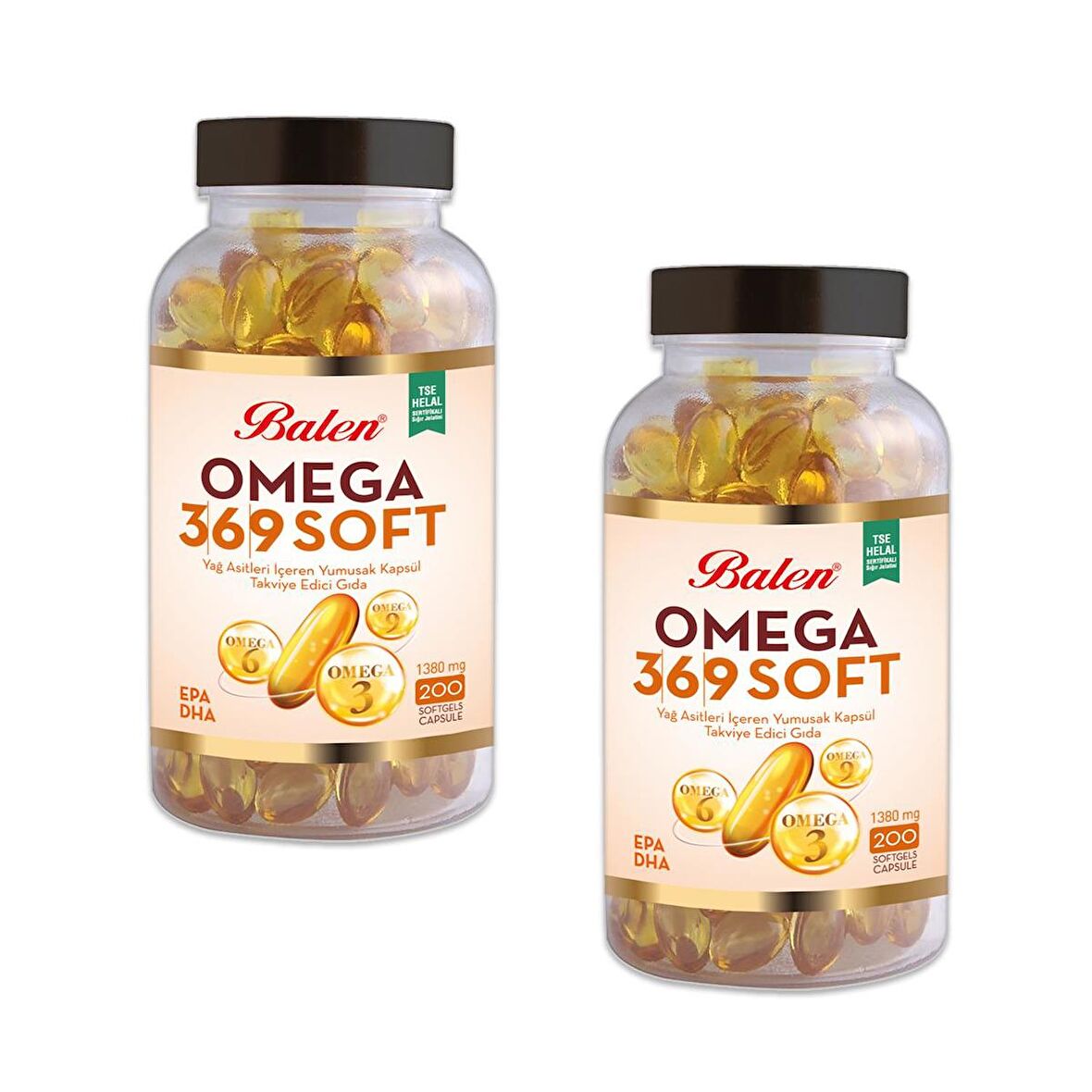 Balen Omega 3-6-9 Soft Yağ Asitleri İçeren 1380 mg 200 Yumuşak Kapsül 2 Adet