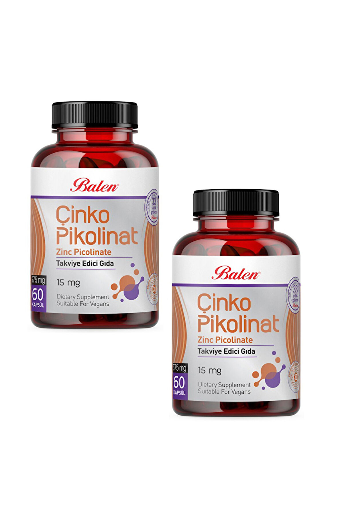 Balen Çinko Pikolinat Kapsül 375 Mg 60 Kapsül x 2 Adet