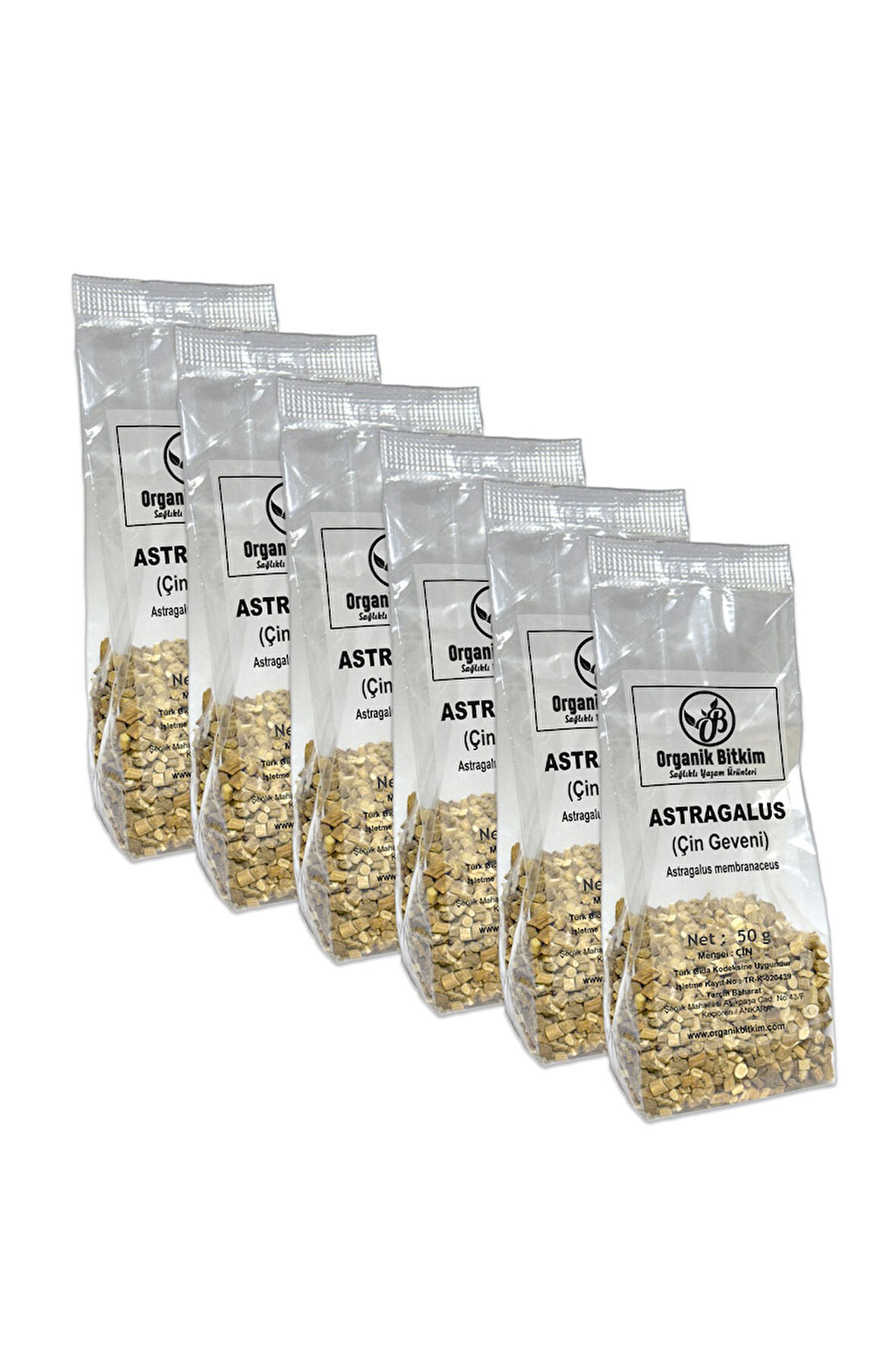 Organik Bitkim Astragalus (Çin Geveni) 50 gr x 6 Adet