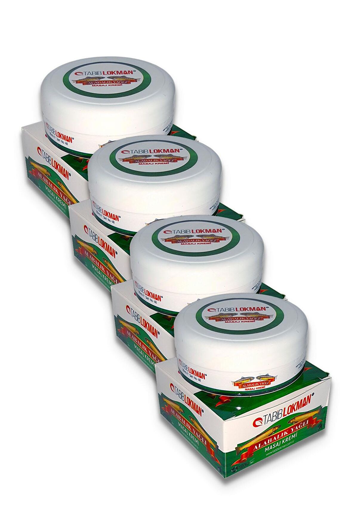 Tabib Lokman Alabalık Yağı Özlü Bitkisel Masaj Kremi 4 x 65 gr