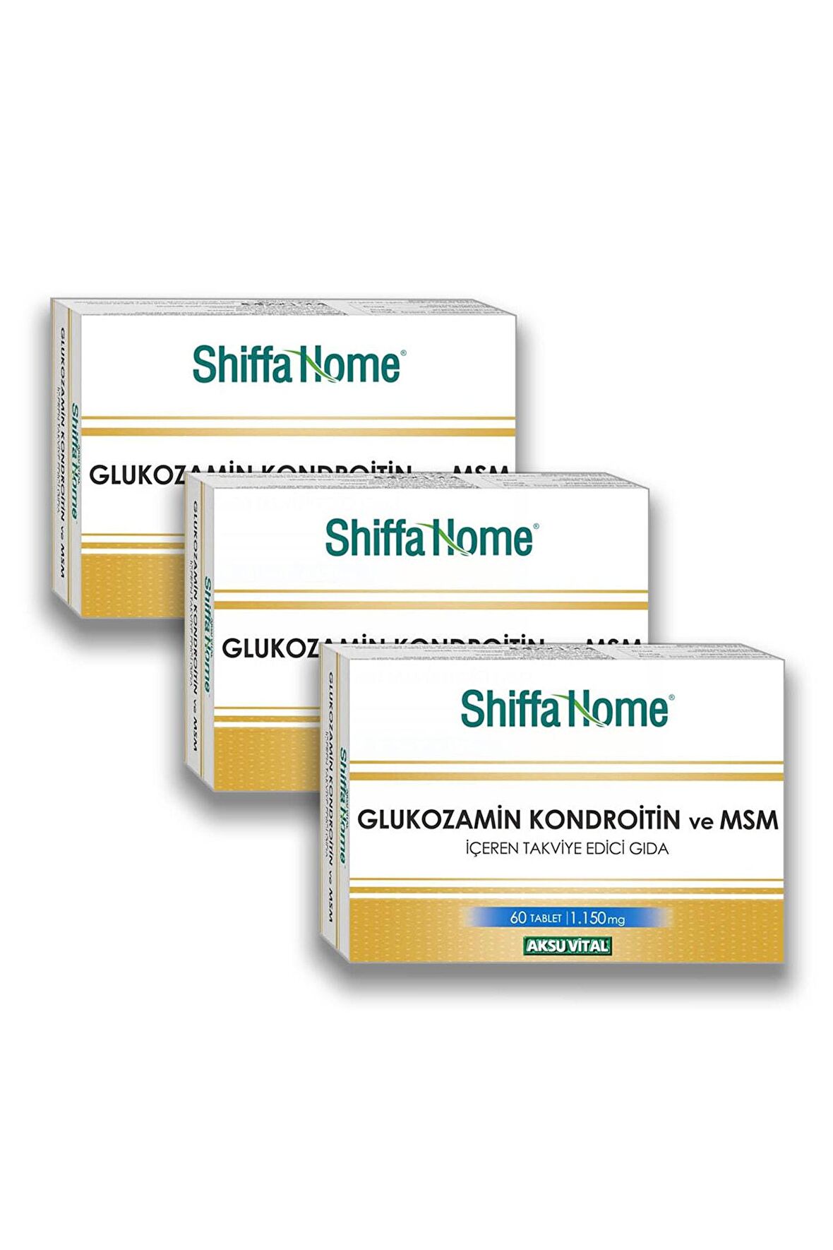 Aksuvital Shıffa Home Glucosamine Chondroitine Msm 60 Tablet X 3 Adet