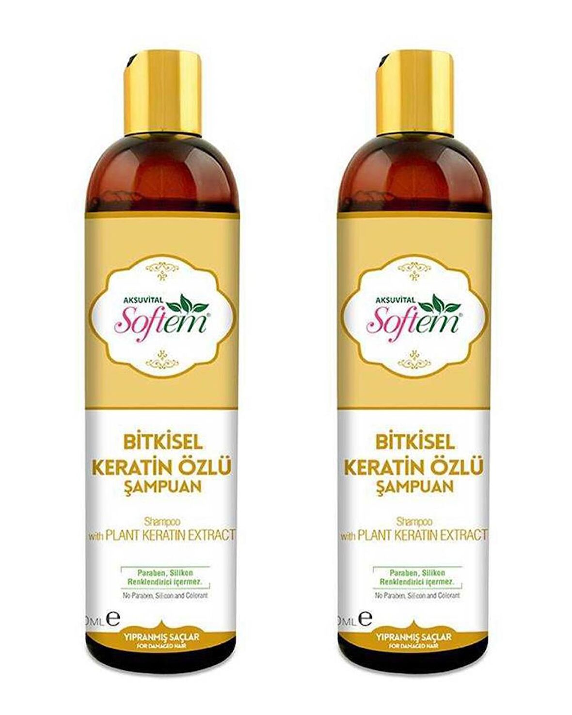 Softem Bitkisel Keratin Özlü Şampuan 2 x 400 ml