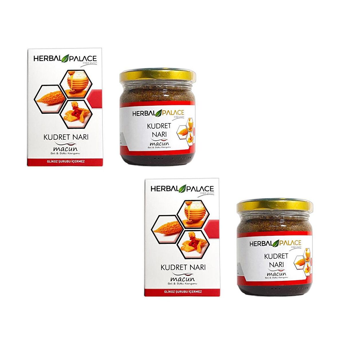 Herbal Palace Kudret Narı Bal ve Bitki Karışımı 230 gr x 2 Adet