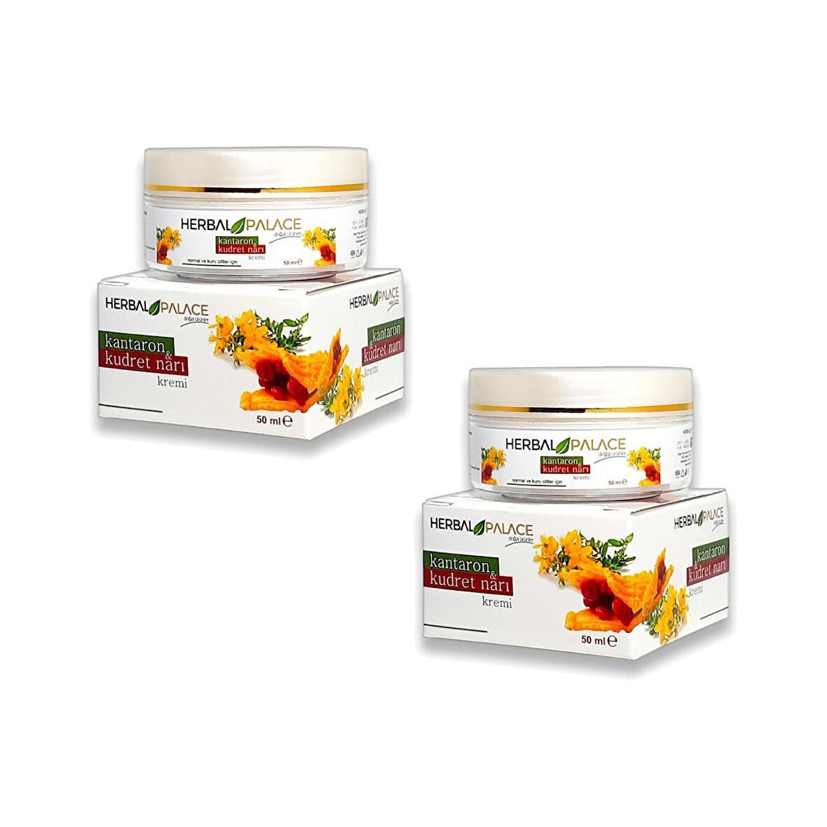 Herbal Palace Kantaron ve Kudret Narı Kremi 50 ml x 2 Adet