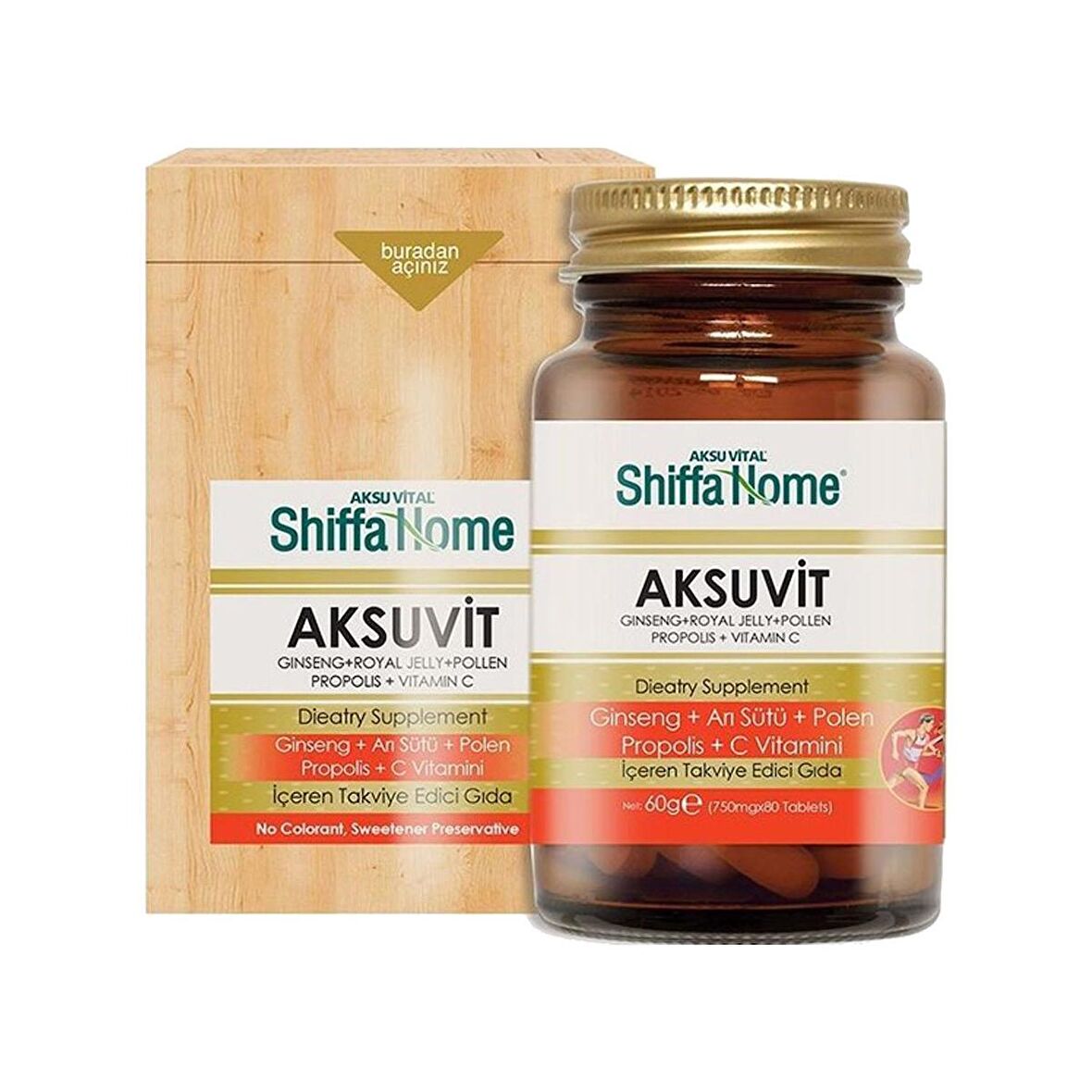 Shiffa Home (Aksuvital) Aksuvit 750 mg 80 Tablet