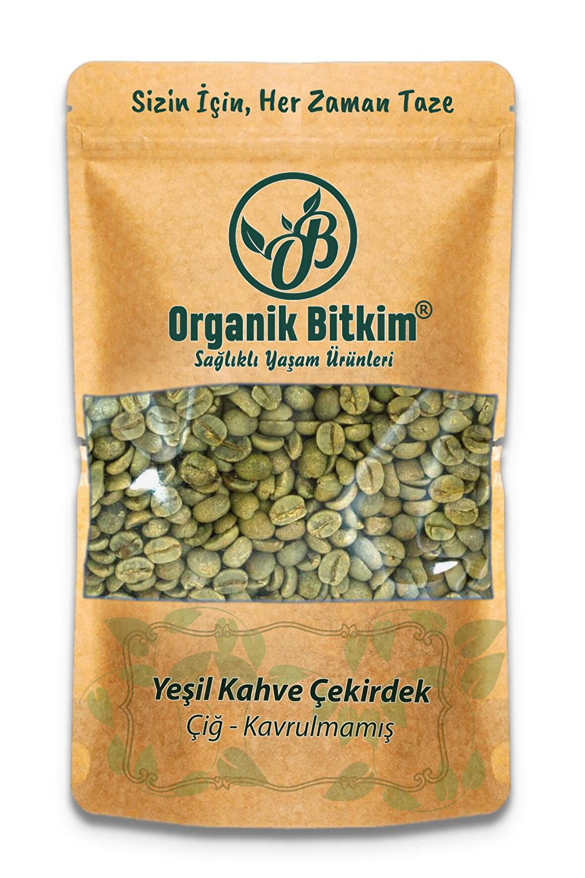 Yeşil Kahve Çekirdek Çiğ Tane 1000 gr