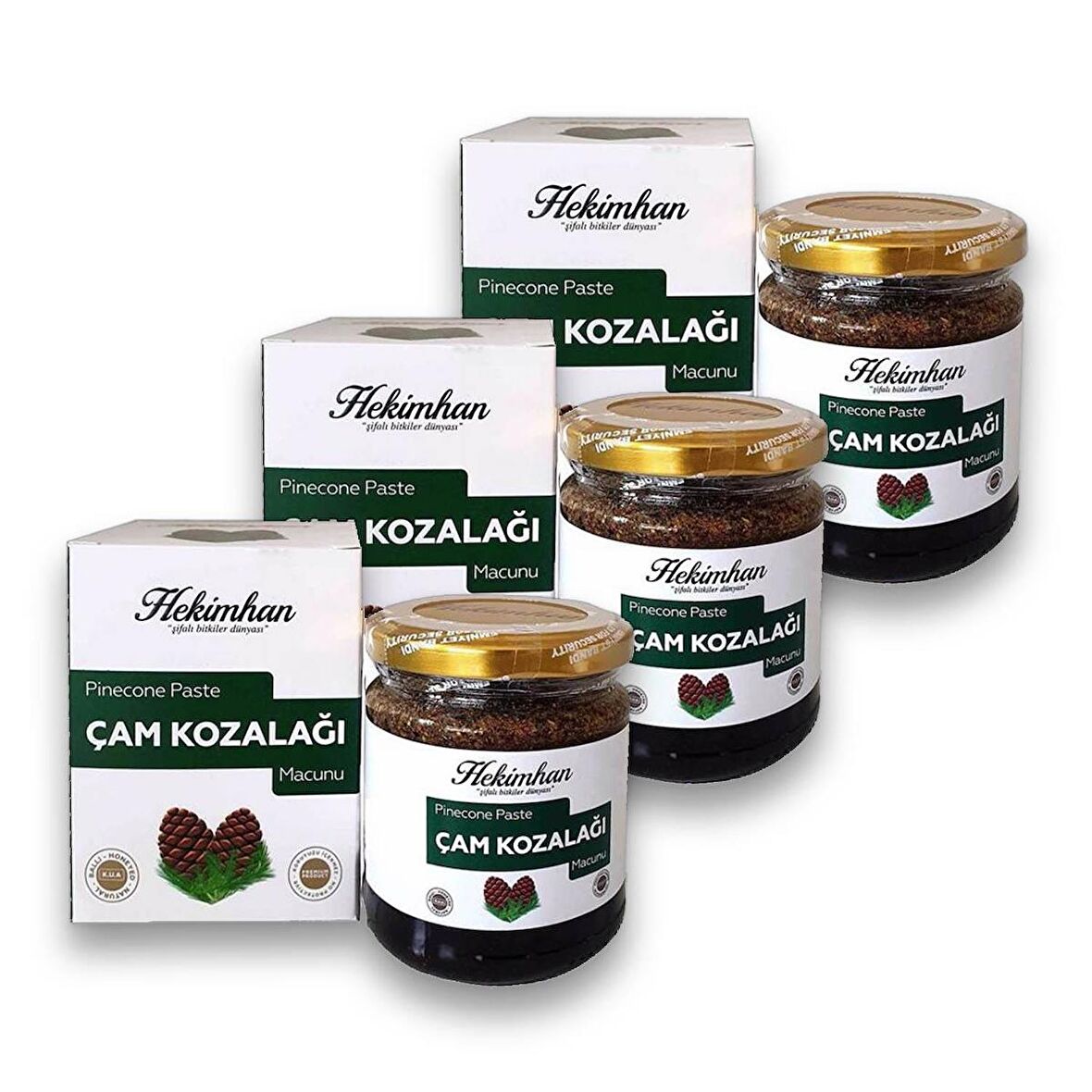 Hekimhan Çam Kozalağı Karışımı 240 gr x 3 Adet