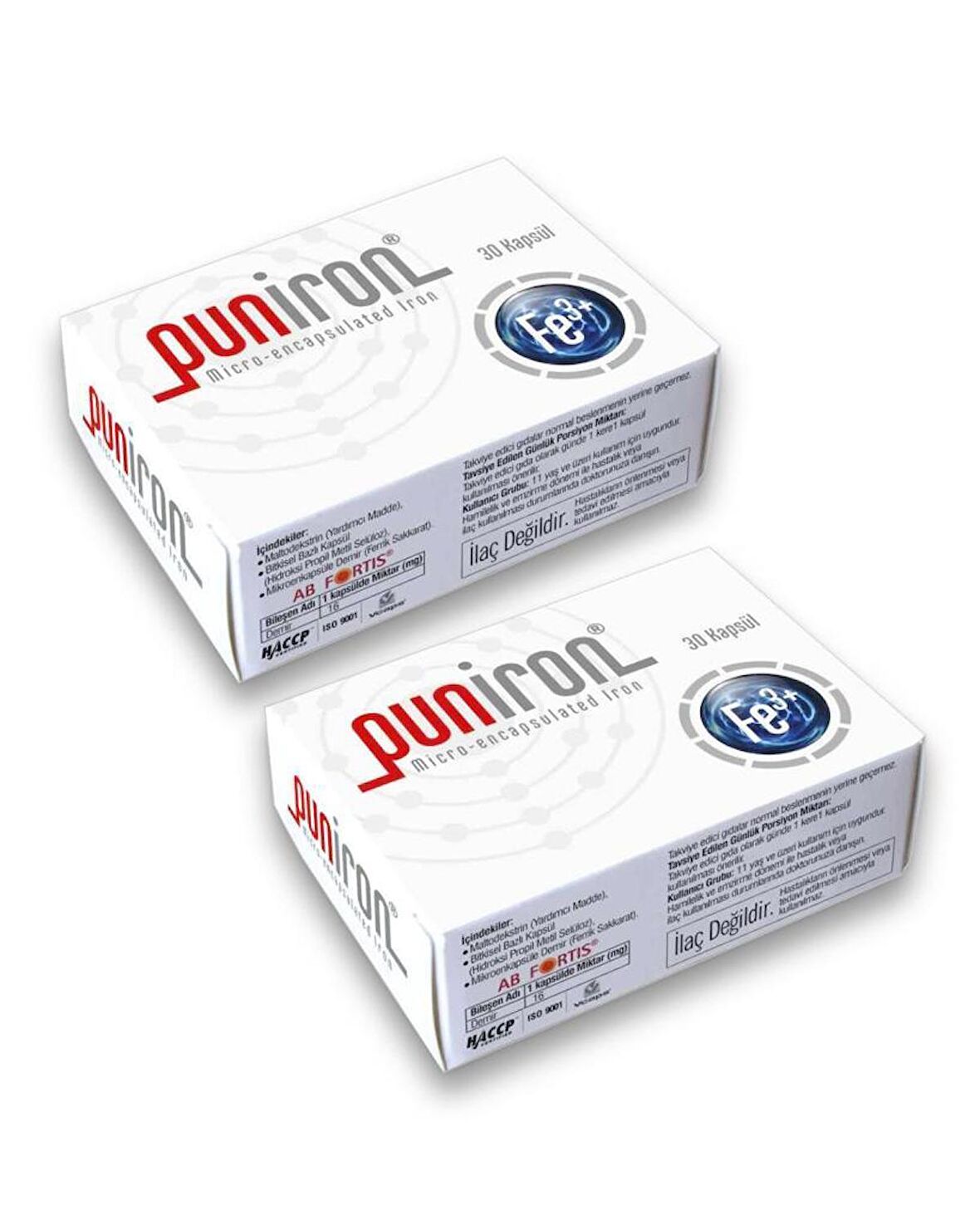 Anti Puniron® Mikroenkapsüle Demir 30 Kapsül x 2 Adet