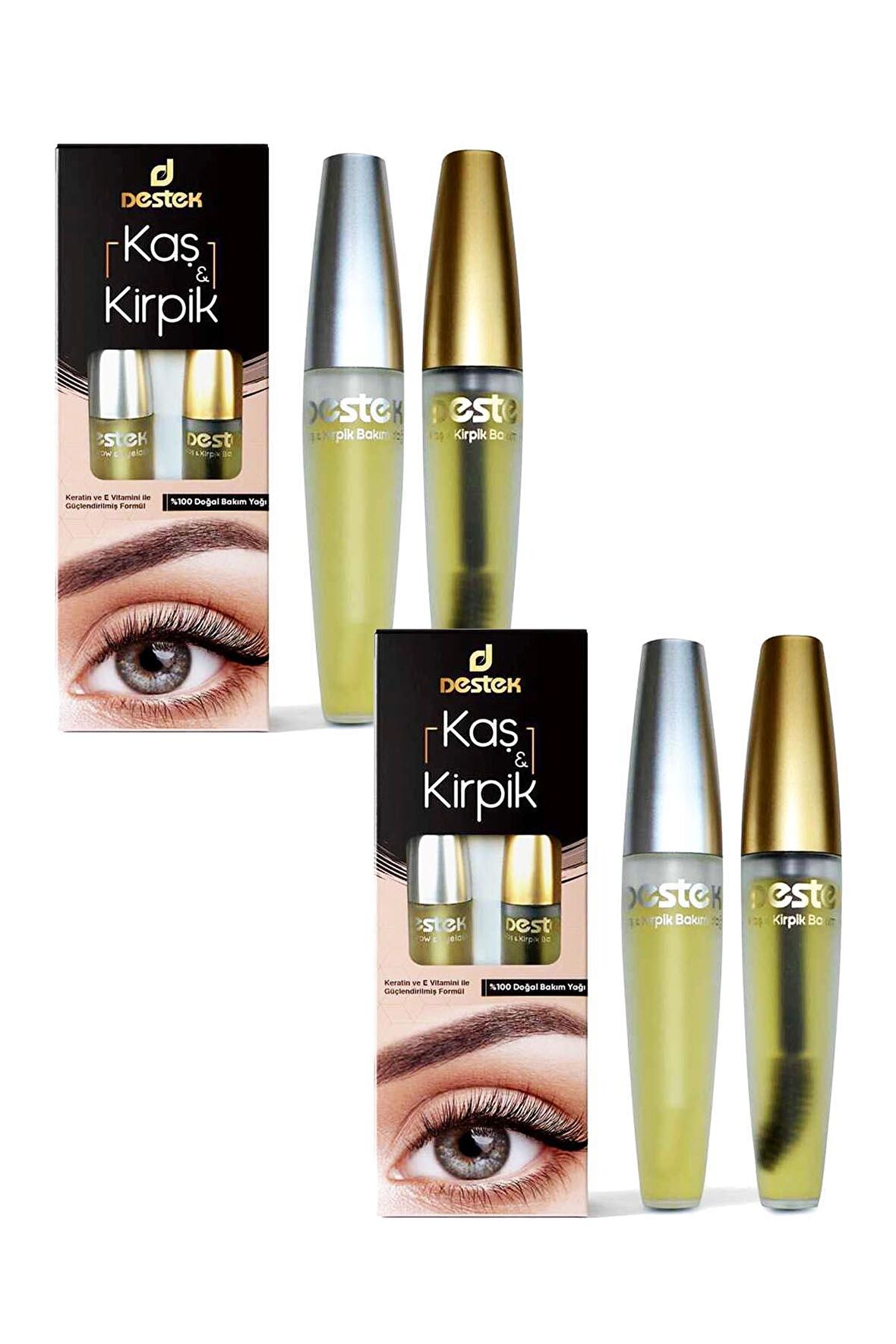 Destek Kaş & Kirpik Bakım Yağı 20 ml x 2 Adet