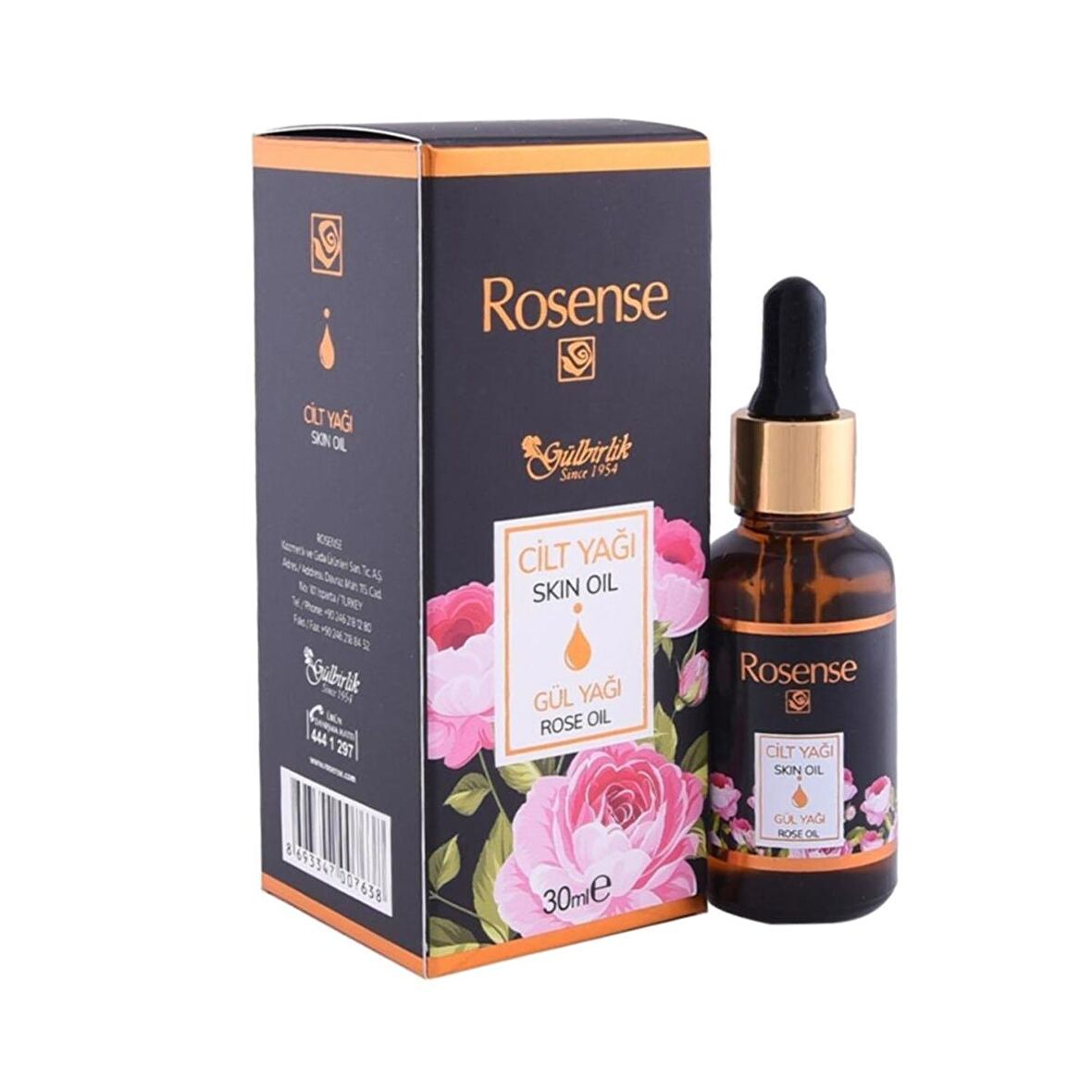 Rosense Gül Yağı Cilt Bakım Yağı 30 ml 