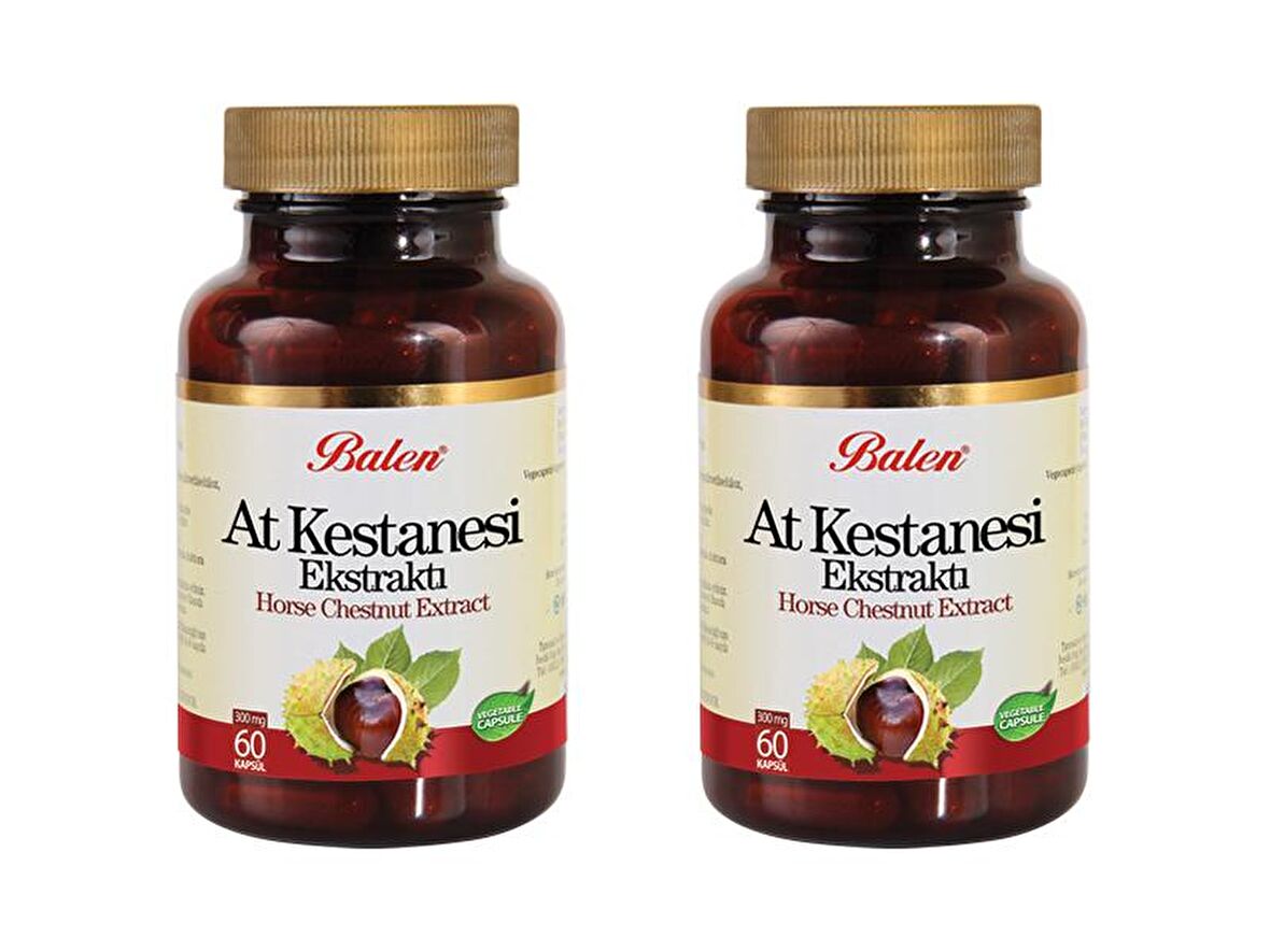 2 Adet Balen At Kestanesi Ekstraktı 375 mg x 60 Kapsül