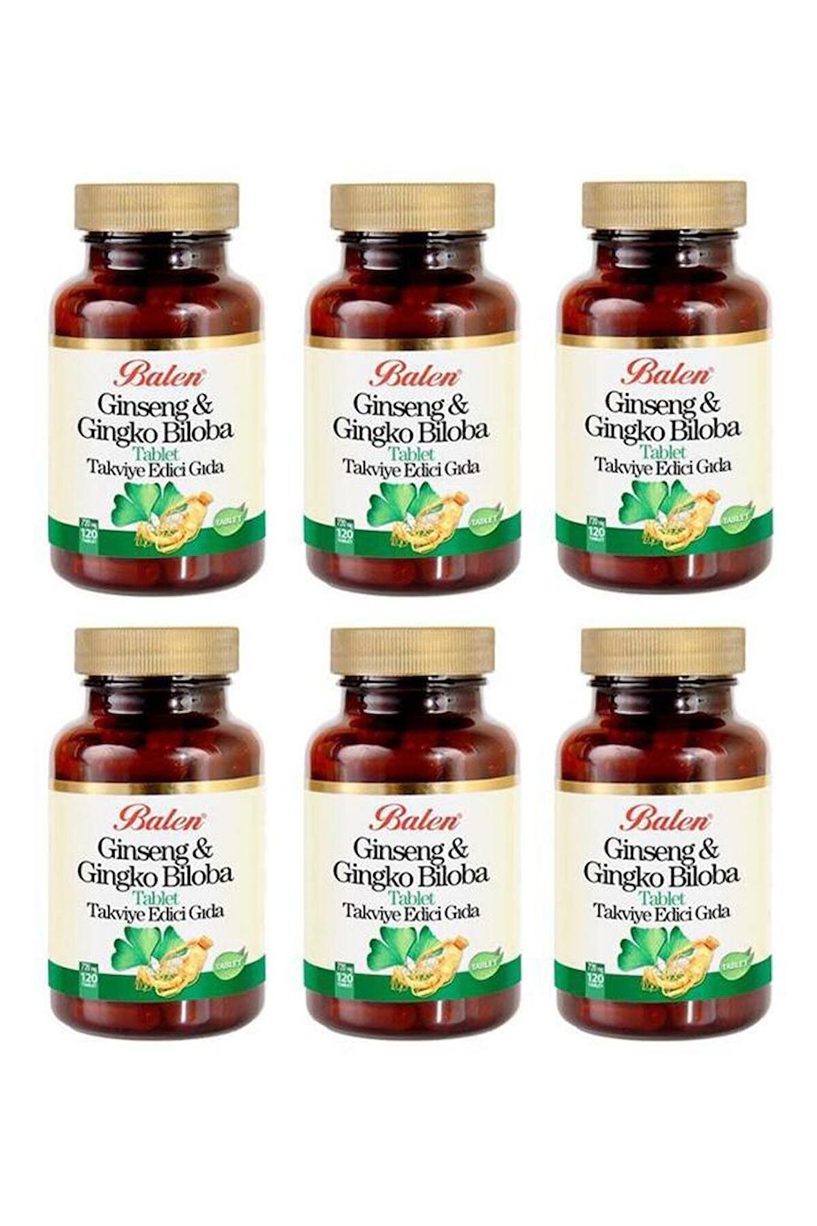 Ginseng Ginkgo Biloba Tablet 720mg*120 6 Adet