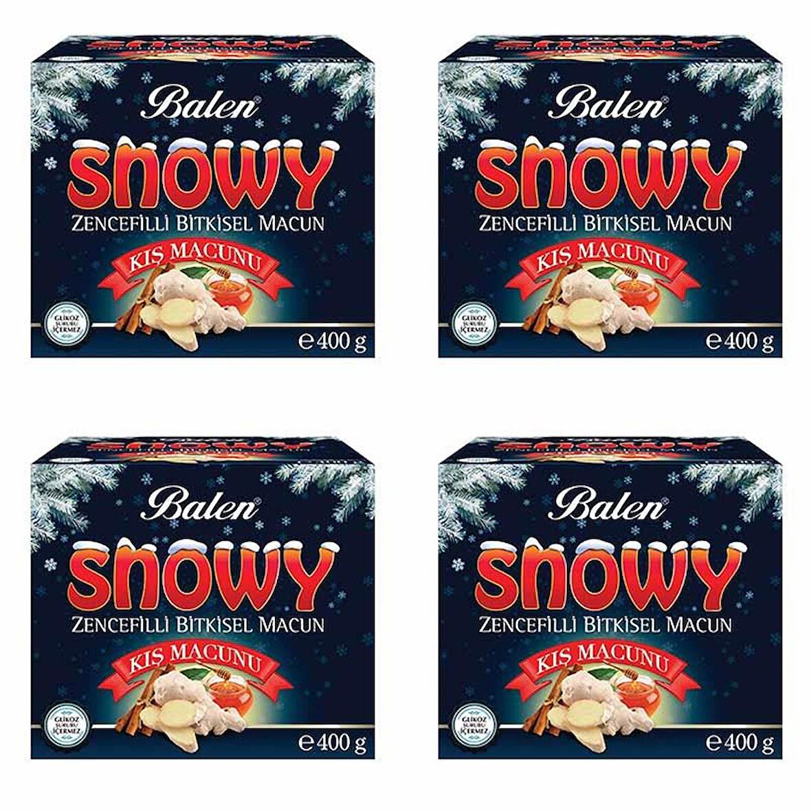 Balen SNOWY Zencefilli Kış Macunu 400 gr x 4 Adet