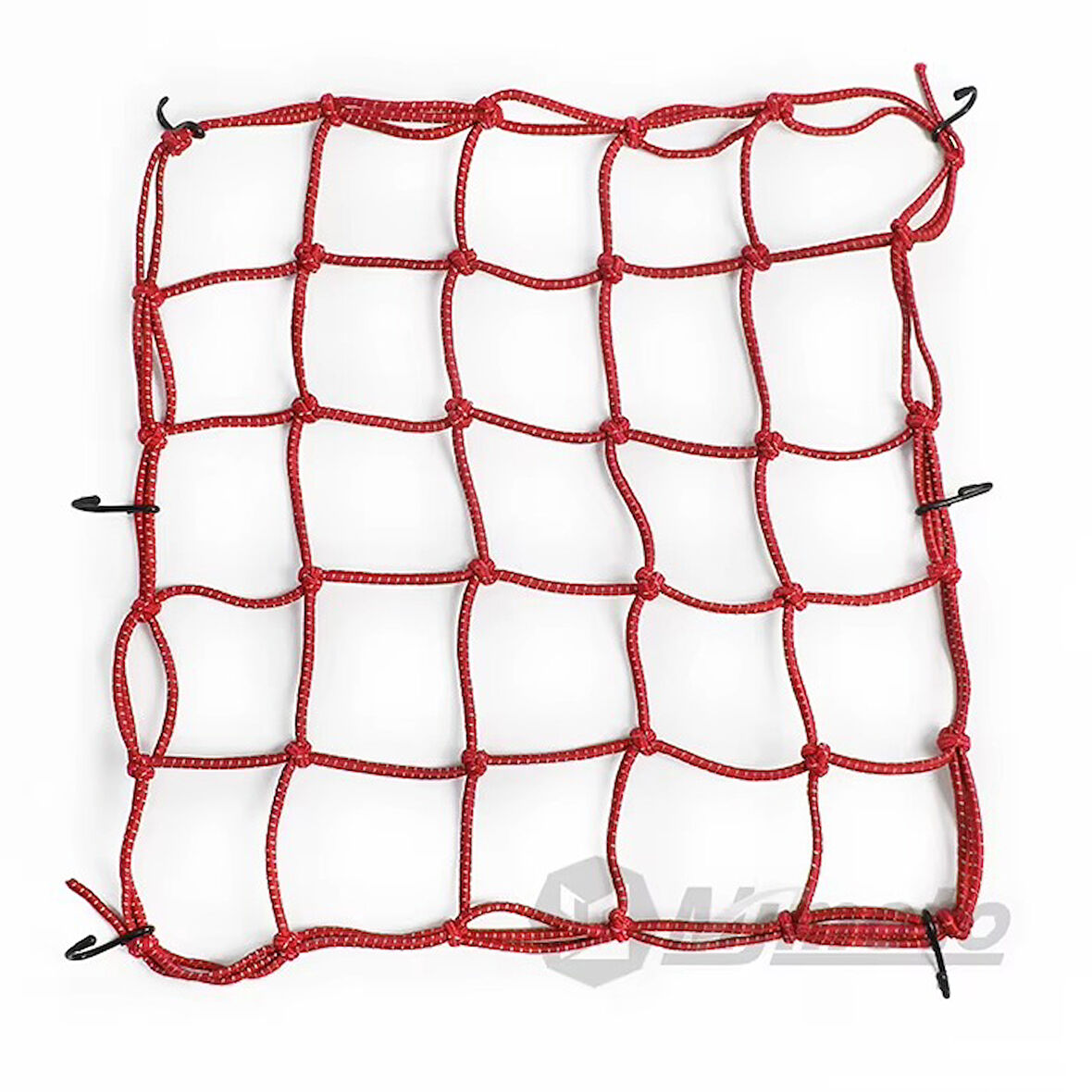 Motosiklet Fosforlu Kask Filesi Kırmızı OBAK