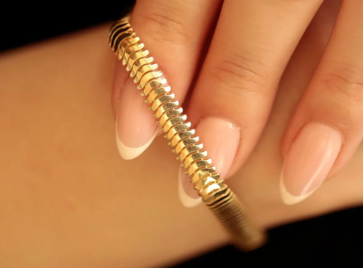 Altın Sade Bileklik