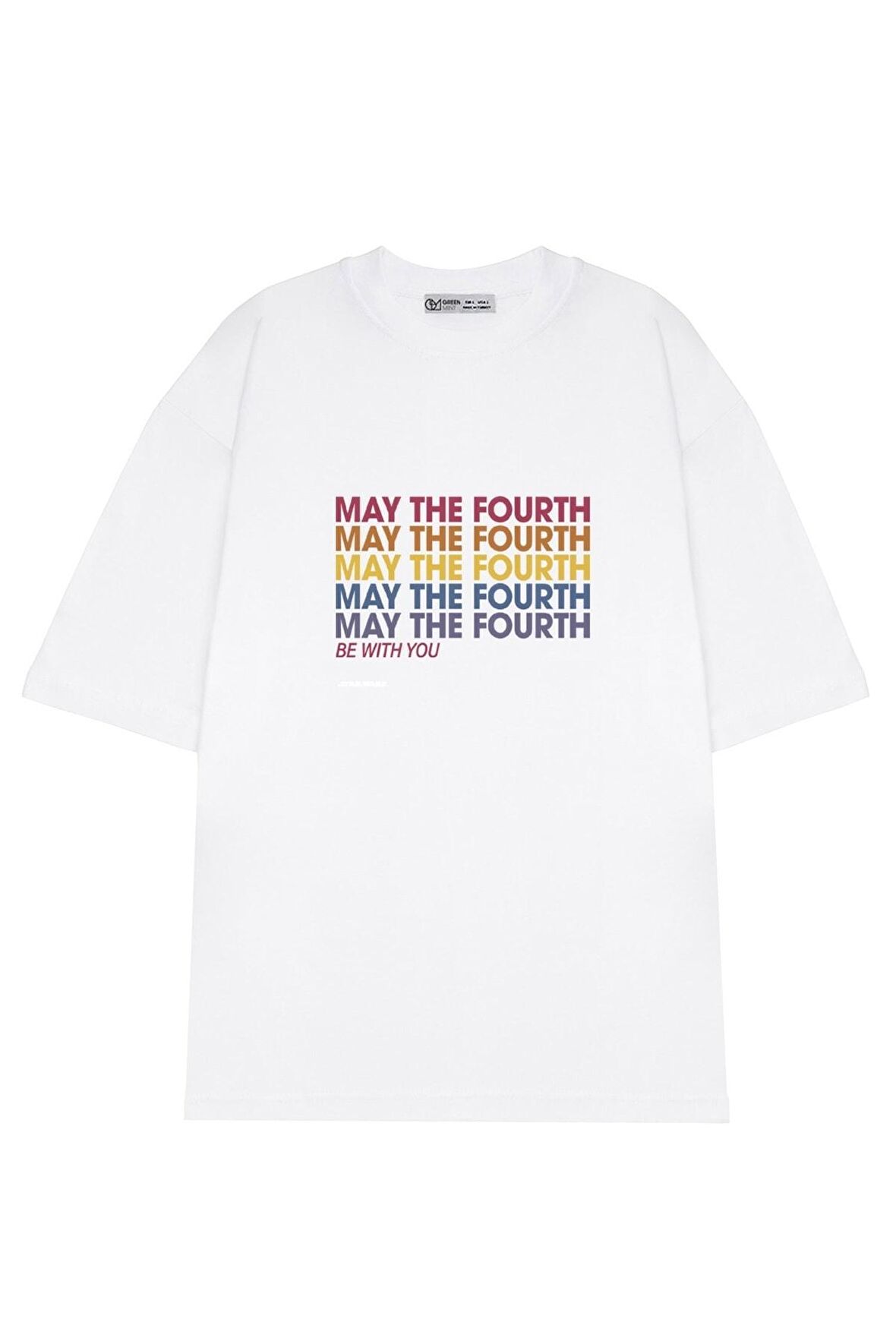 Unisex Oversize T-shirt May The Fourth Rainbow Stack