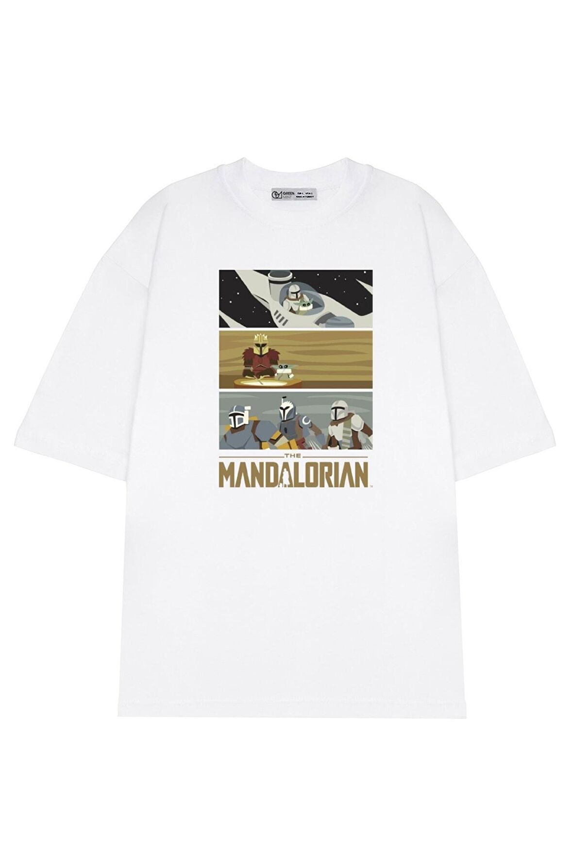 Unisex Oversize T-shirt The Mandalorian Bounty Hunter Stack