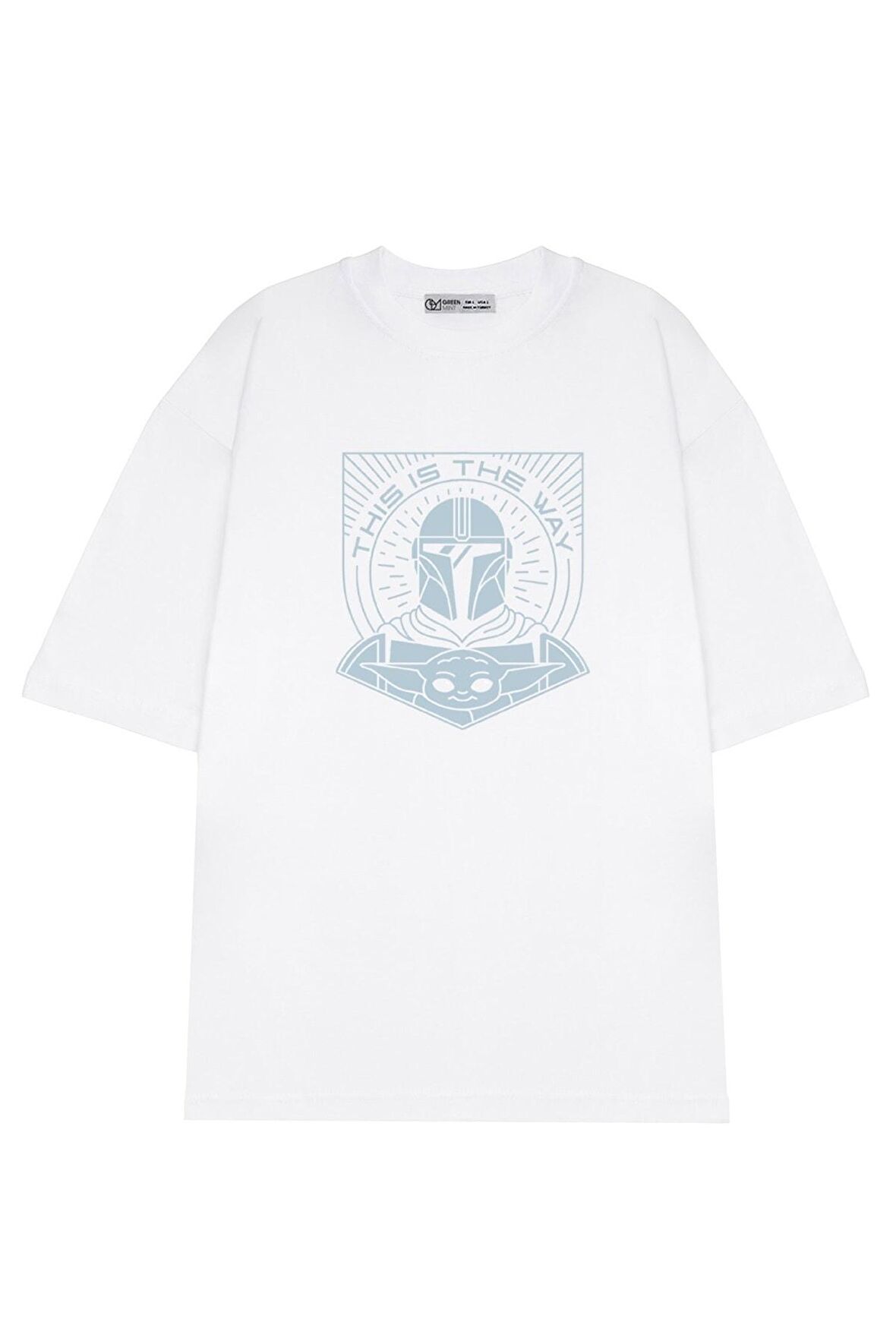 Unisex Oversize T-shirt The Mandalorian This Is The Way Line Art