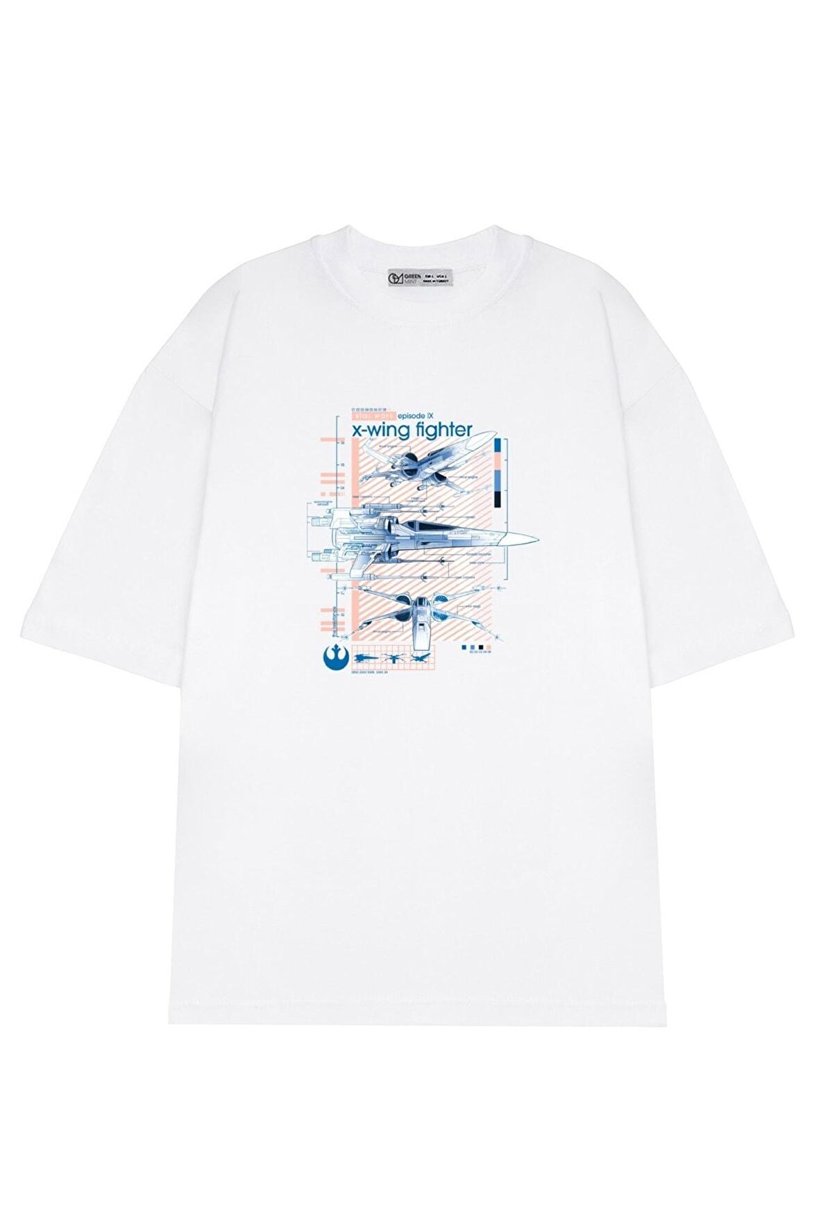 Unisex Oversize T-shirt X-wing Spec Sheet