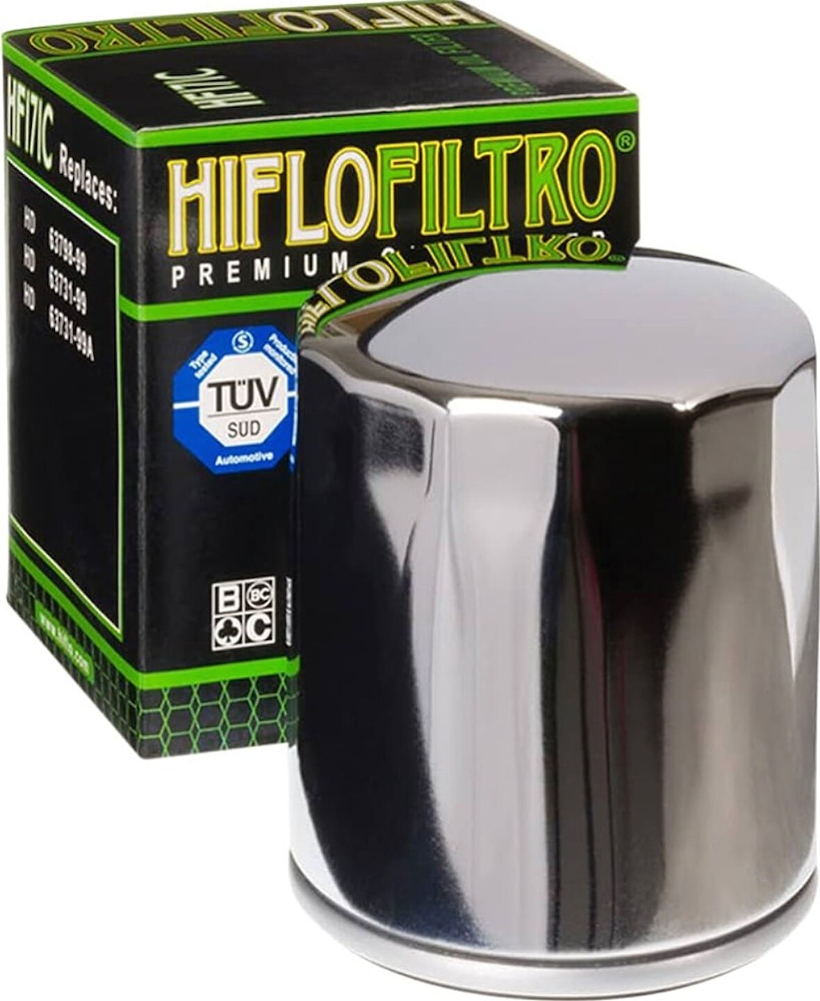 HARLEY D. ULTRA CLASSIC ELECTRA GLIDE (FLHTCUSE BLK) 1800 2007-2014 Krom Yağ Filtre  OBHF 