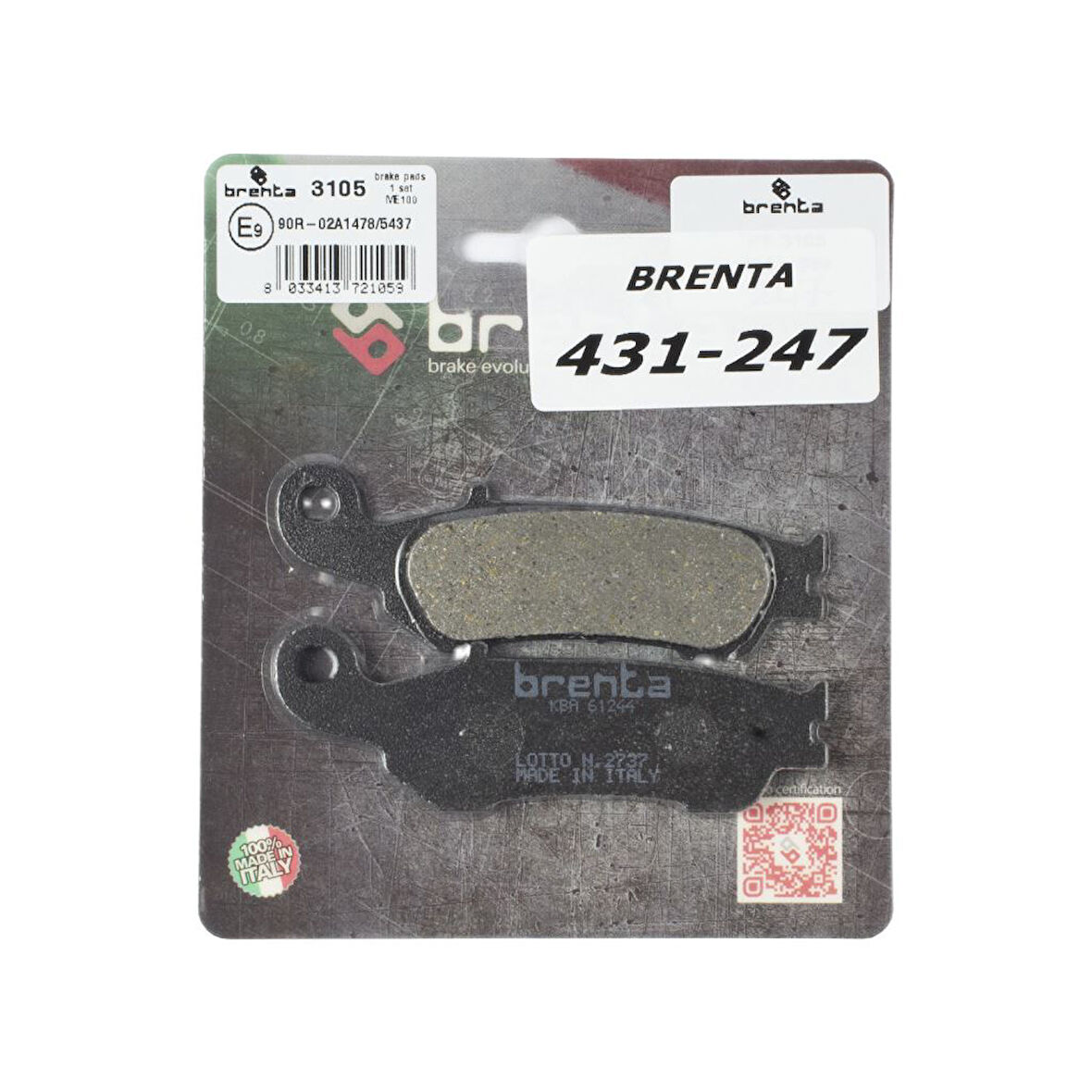 Yamaha WR 450 F Brenta Ön Fren Balata