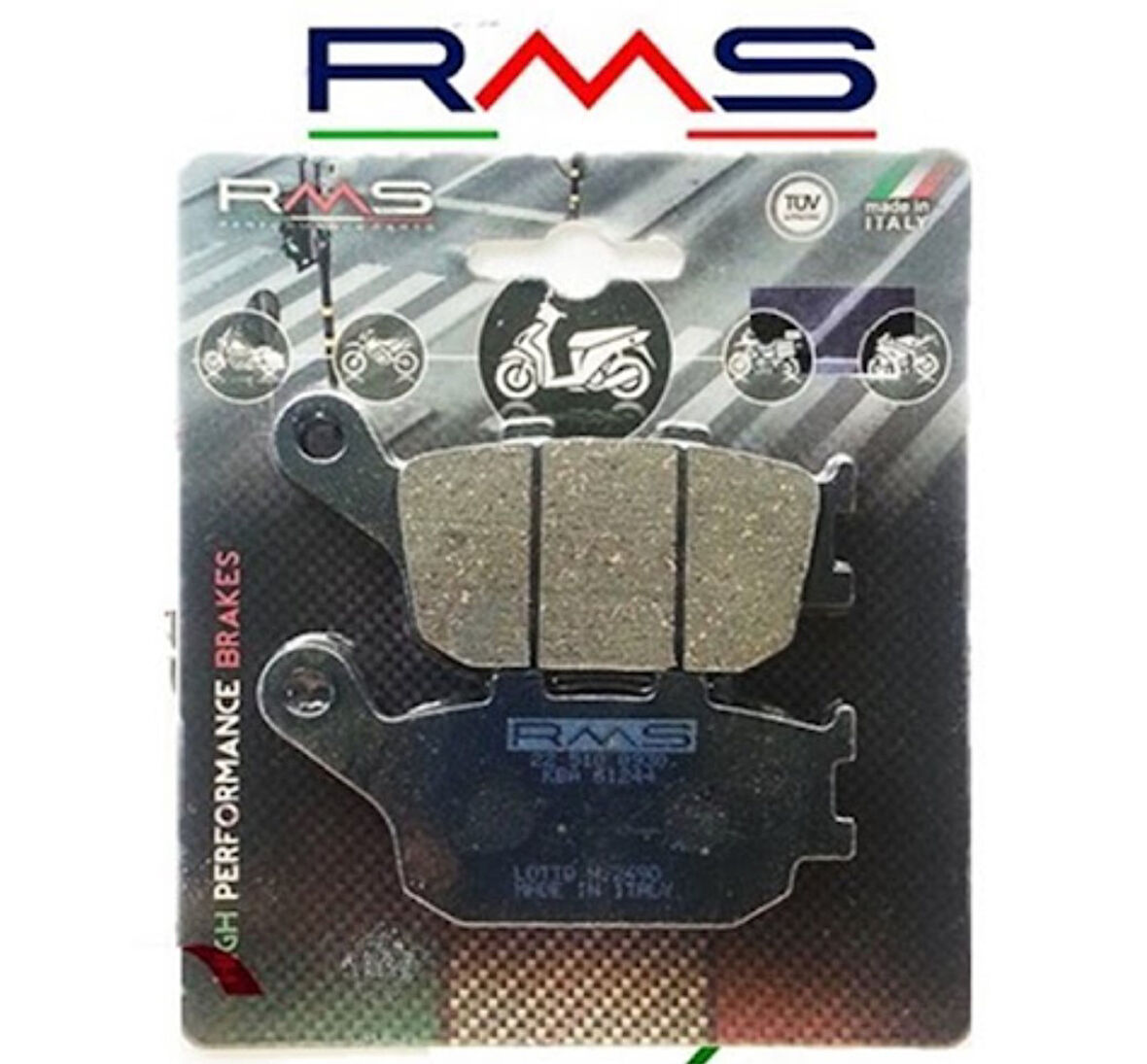Kawasakı Z 750 Abs 2007-2012 RMS Arka Fren Balata