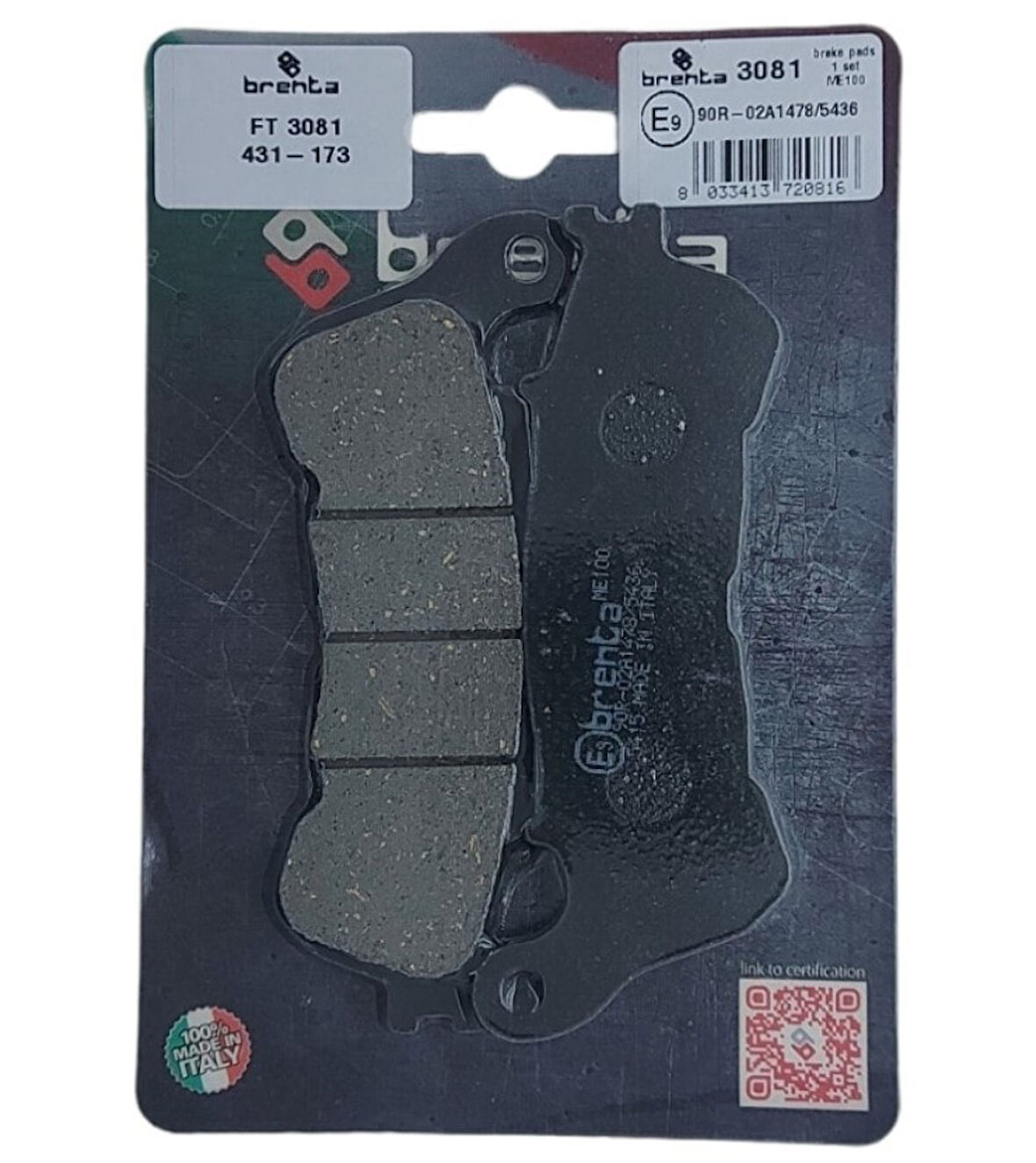 Hoında VFR 800 2006-2013 Brenta Ön Fren Balata OB