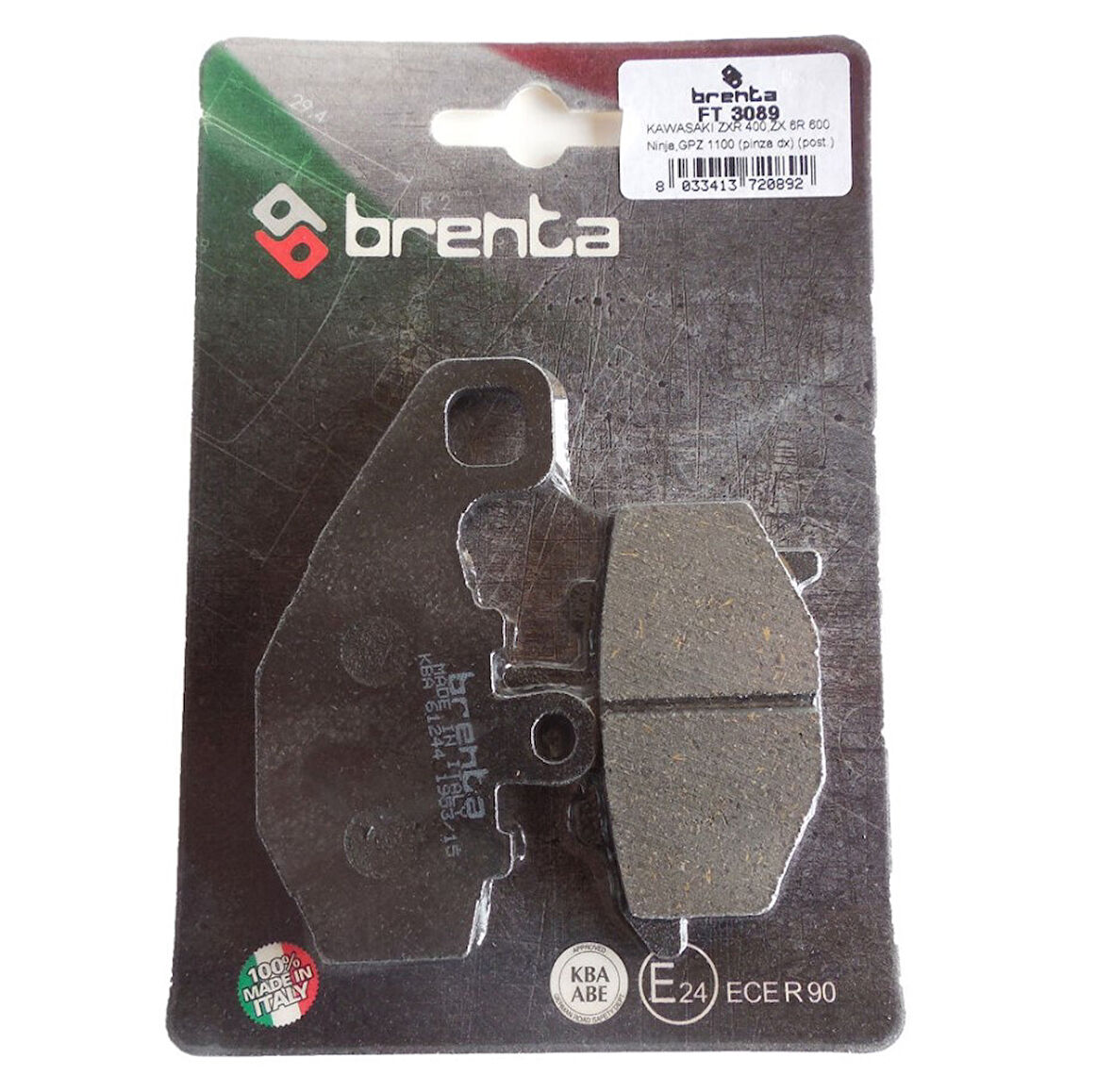 Kawasakı Zx-6 R 600 Brenta Arka Fren Balata OB